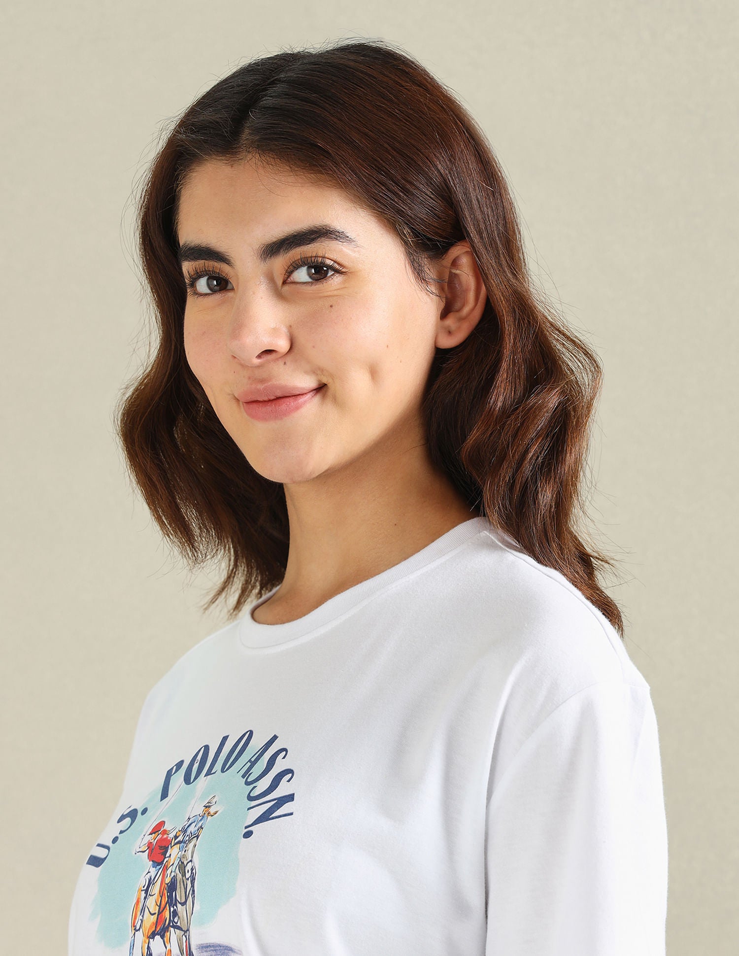 Pure Cotton Boyfriend T-Shirt White - U.S. POLO ASSN. | Large