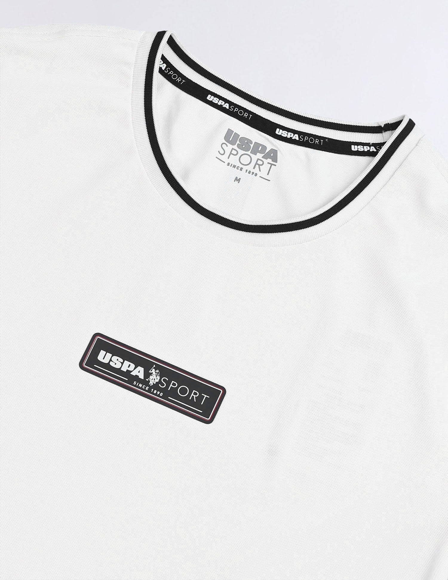 Solid Slim Fit T-Shirt Off White - U.S. POLO ASSN. | Large