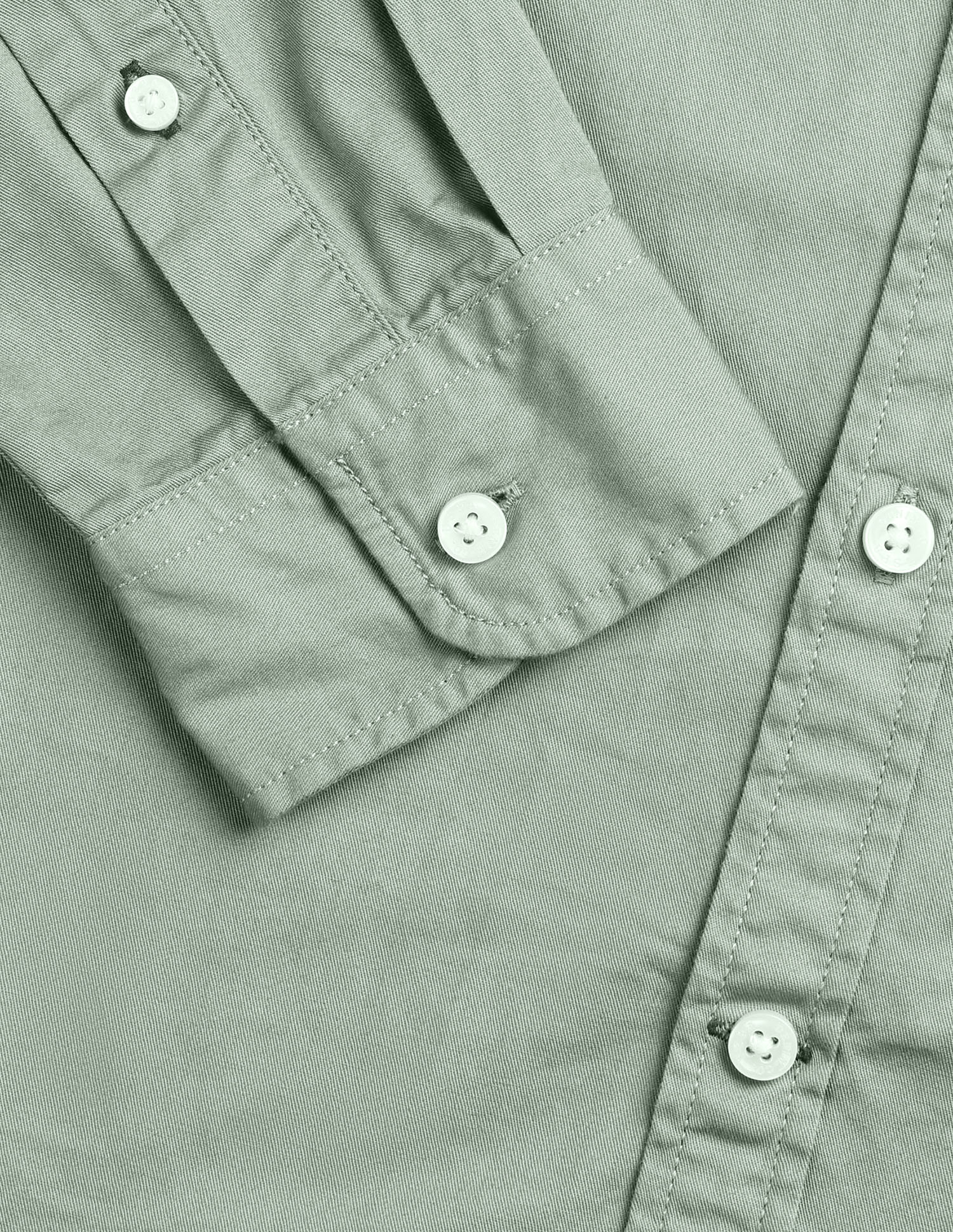 Twill Solid Shirt Light Olive - U.S. Polo Assn. India | Large