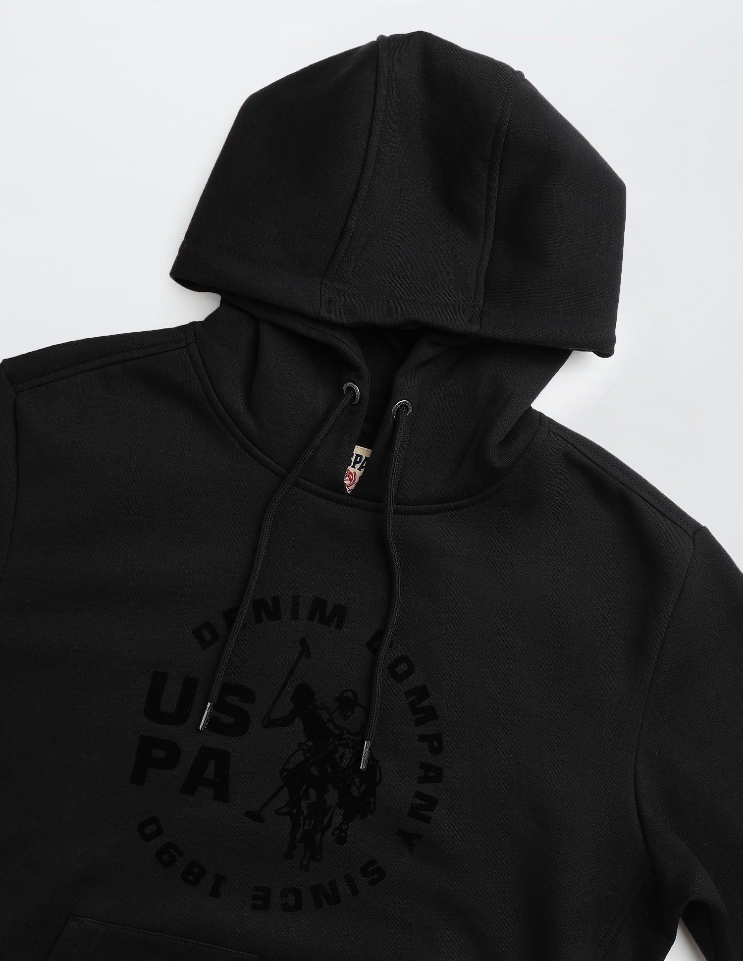 Brand Printed Regular Fit Sweatshirt Black - U.S. POLO ASSN. | Large