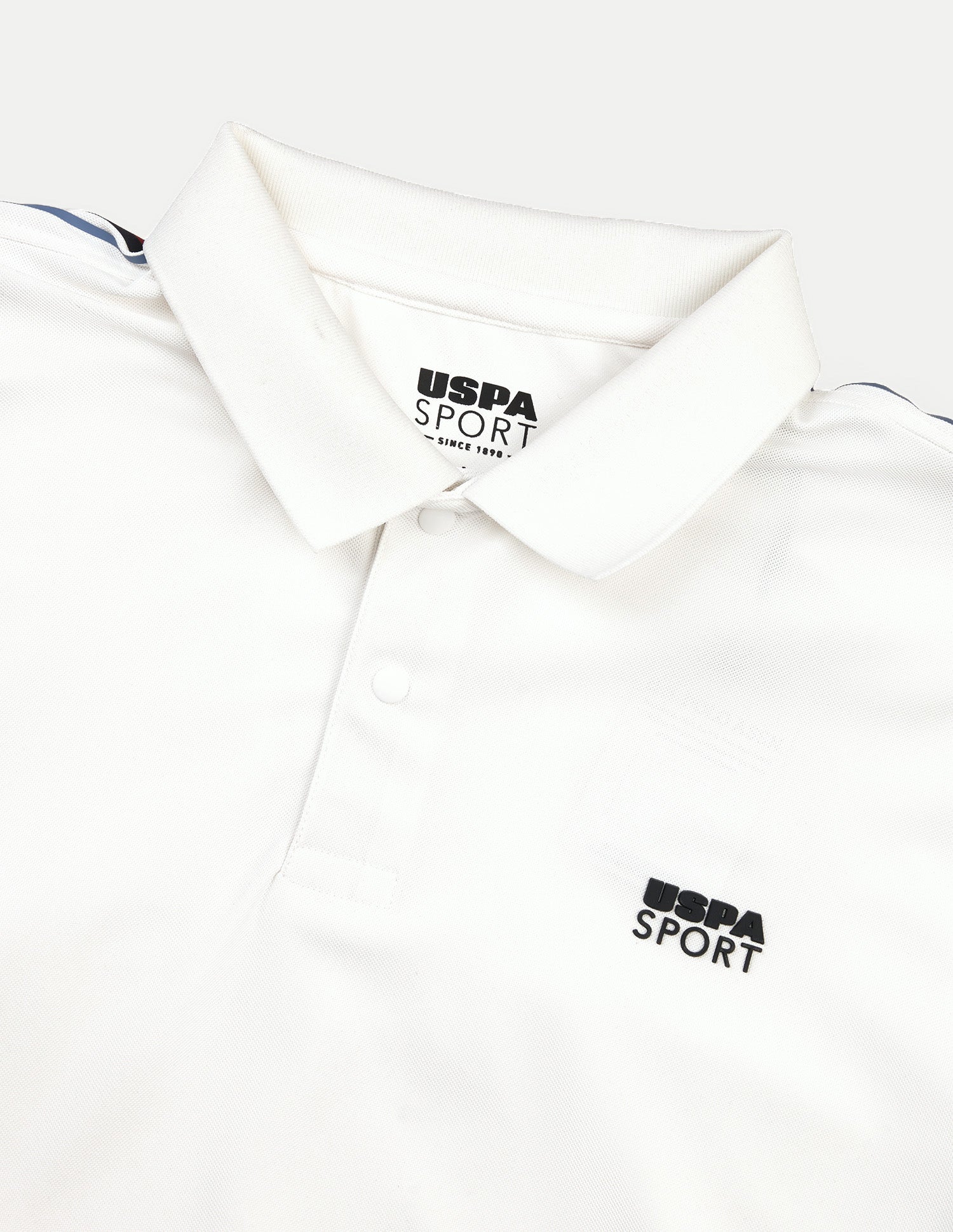 Solid Regular Fit Active Polo Shirt White - U.S. Polo Assn. India | Large