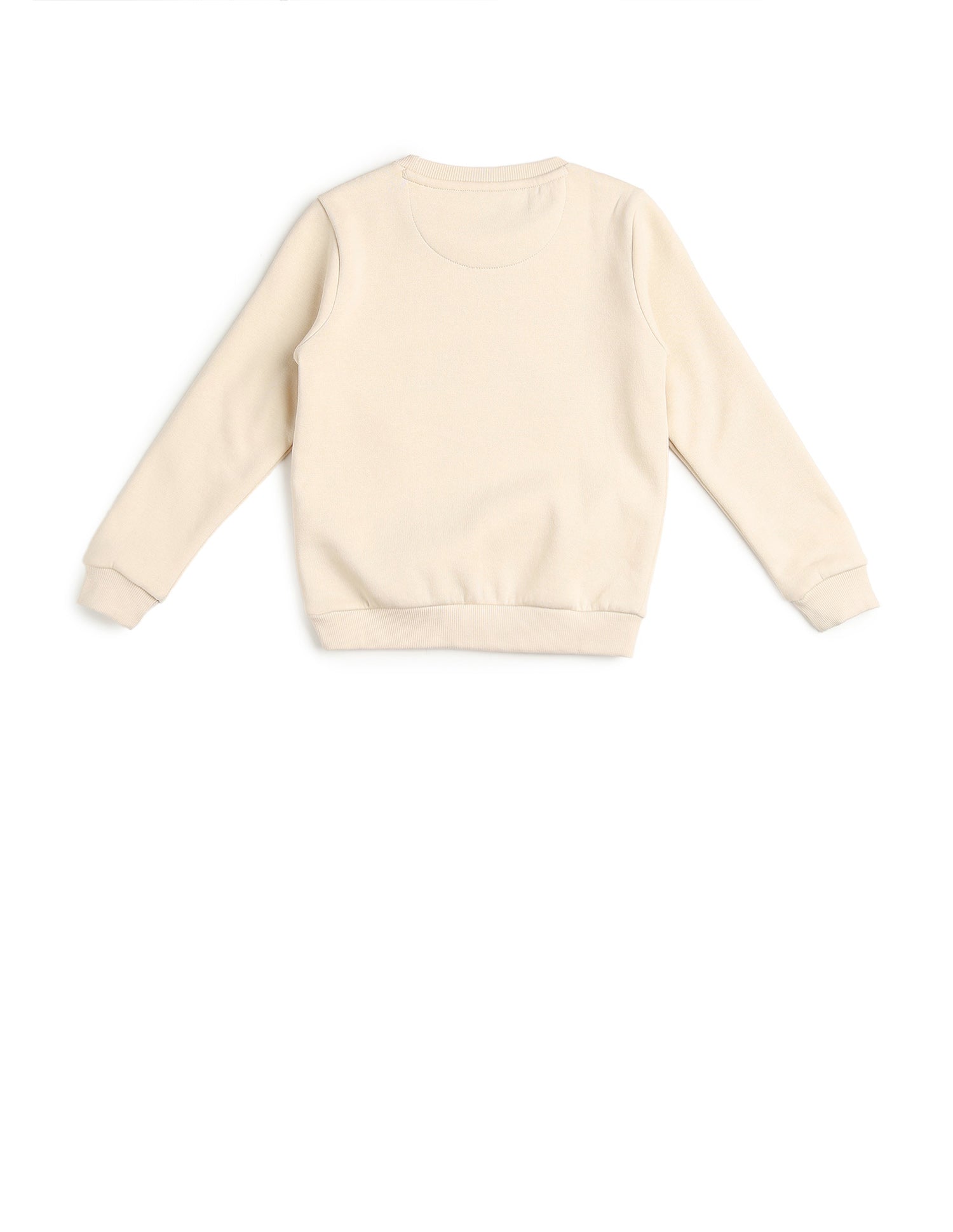 Boys Graphic Brand Embroidered Regular Fit Sweatshirt Ecru - U.S. POLO ASSN. | Large