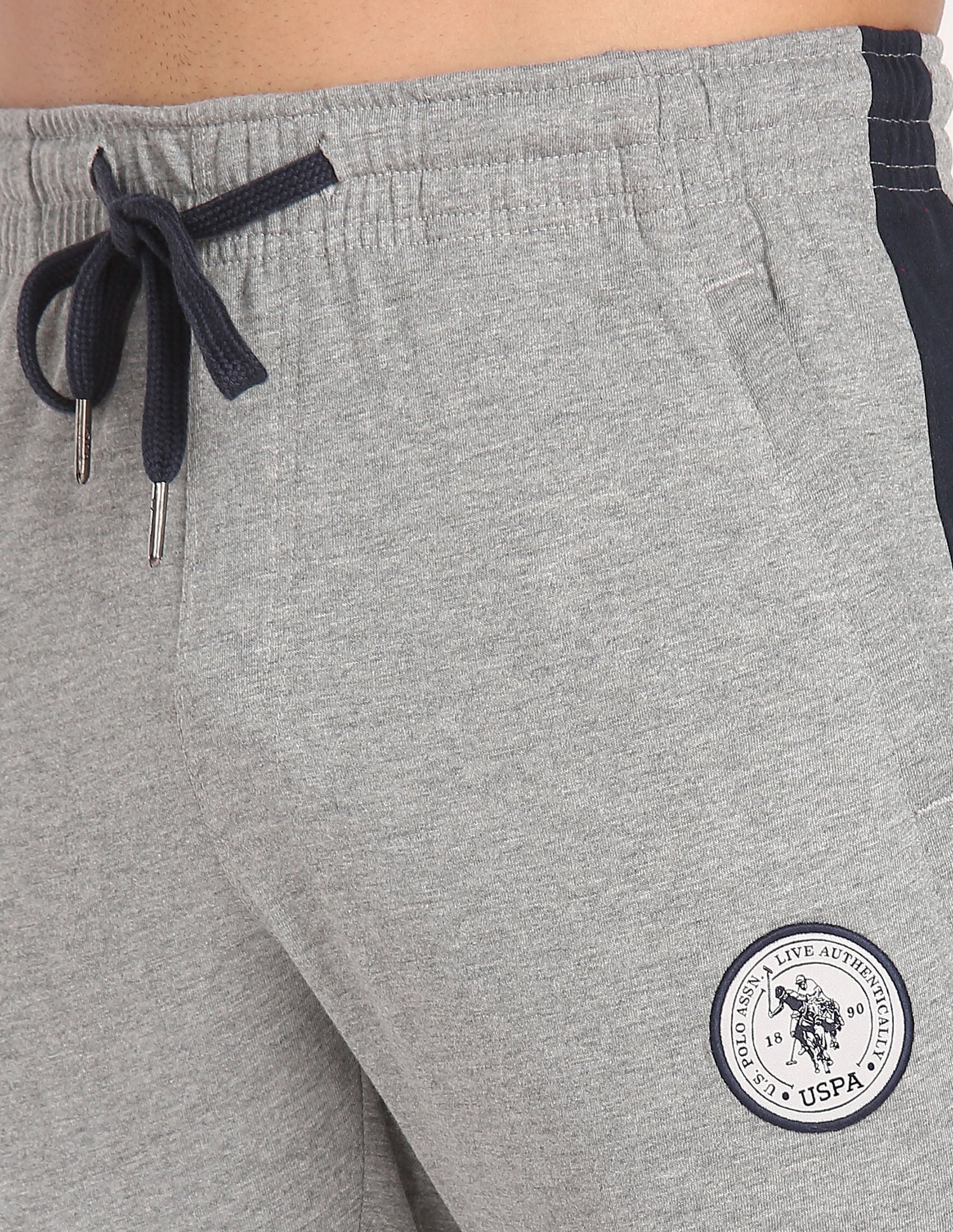 Comfort Fit Cotton Polyester I669 Lounge Track Pants - Pack Of 1 Grey - U.S. POLO ASSN. | Large