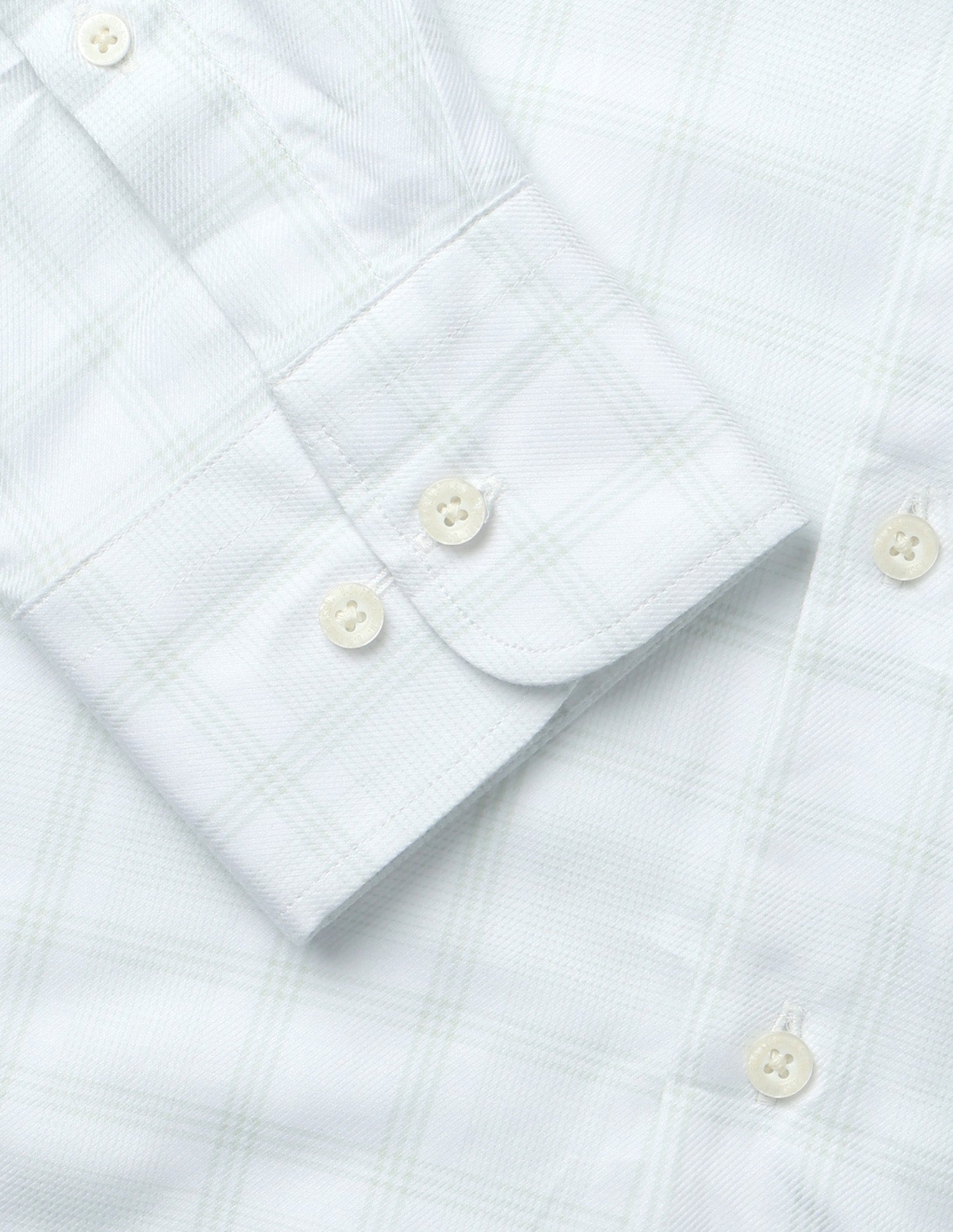 Twill Grid Tattersall Checked Shirt Light Green - U.S. Polo Assn. India | Large