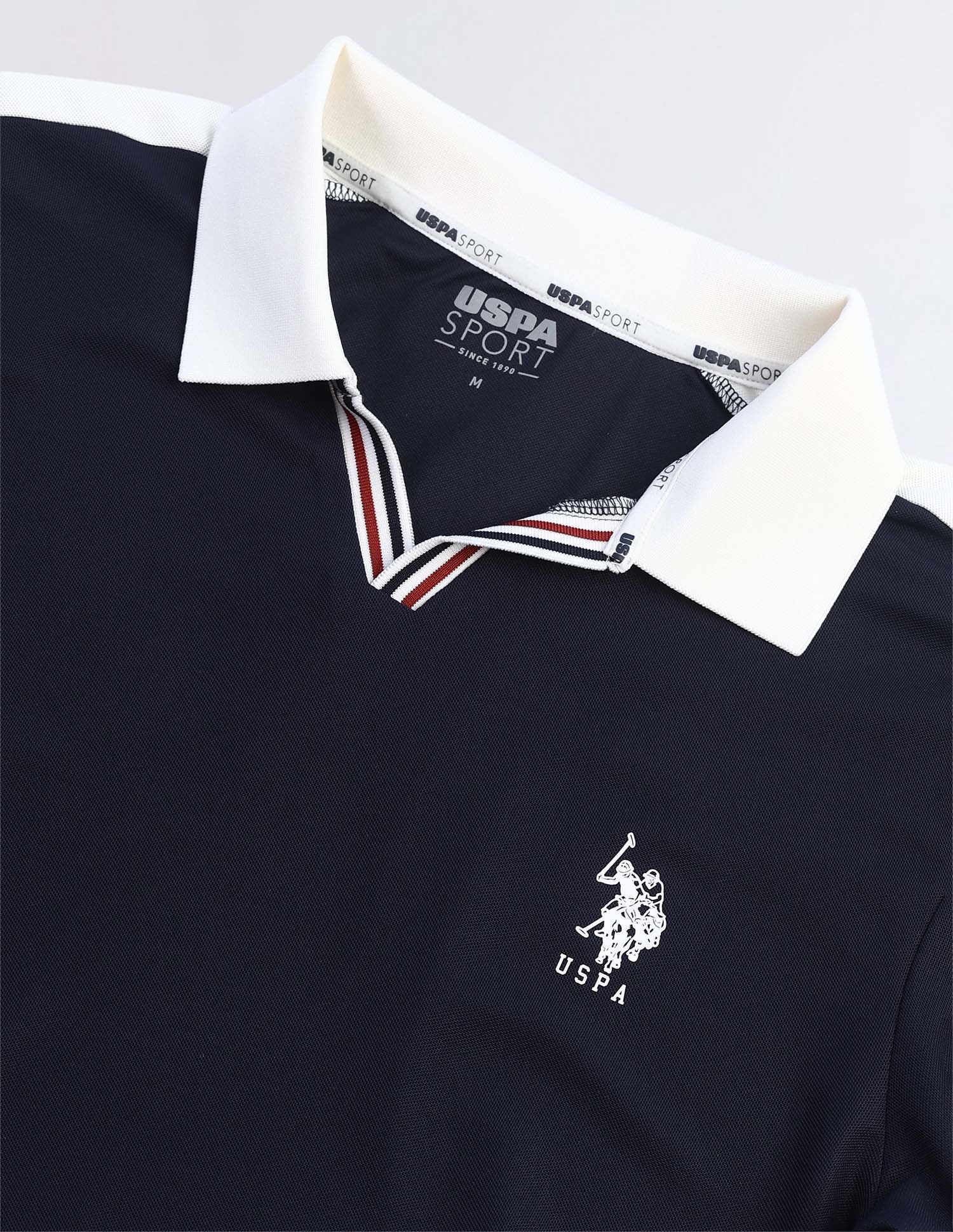 Solid Slim Fit Polo Shirt Navy - U.S. Polo Assn. India | Large