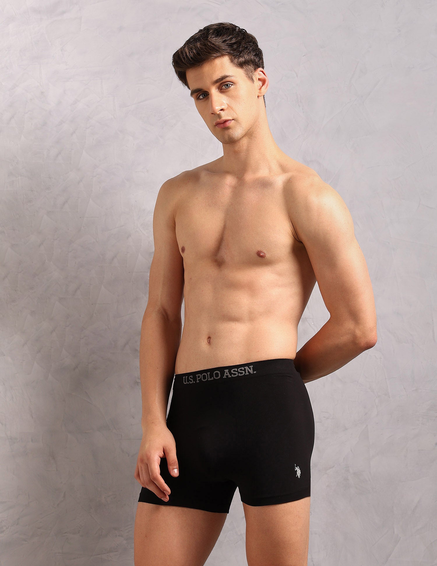 Breathable Stretch Comfort AT003 Trunks - Pack of 1 Black - U.S. POLO ASSN. | Large