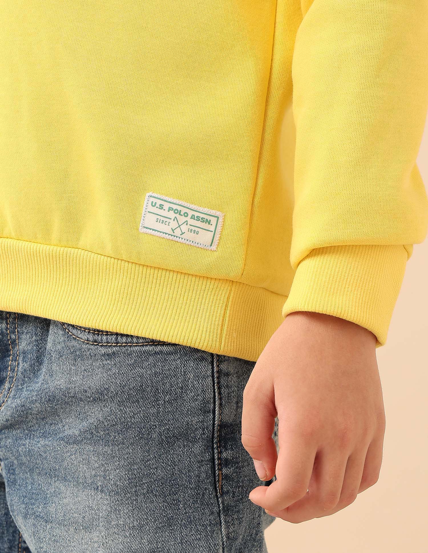Boys Graphic Brand Printed Sweatshirt Yellow - U.S. POLO ASSN. | Large
