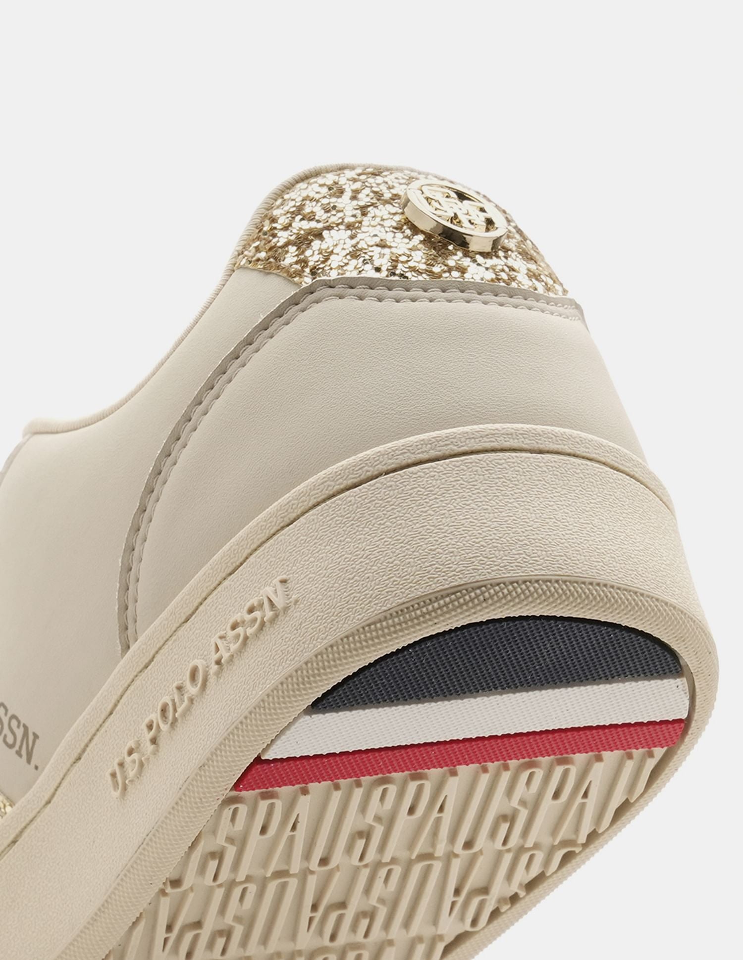 Women Kate 3.0 Glitter Sneakers Nude - U.S. POLO ASSN. | Large