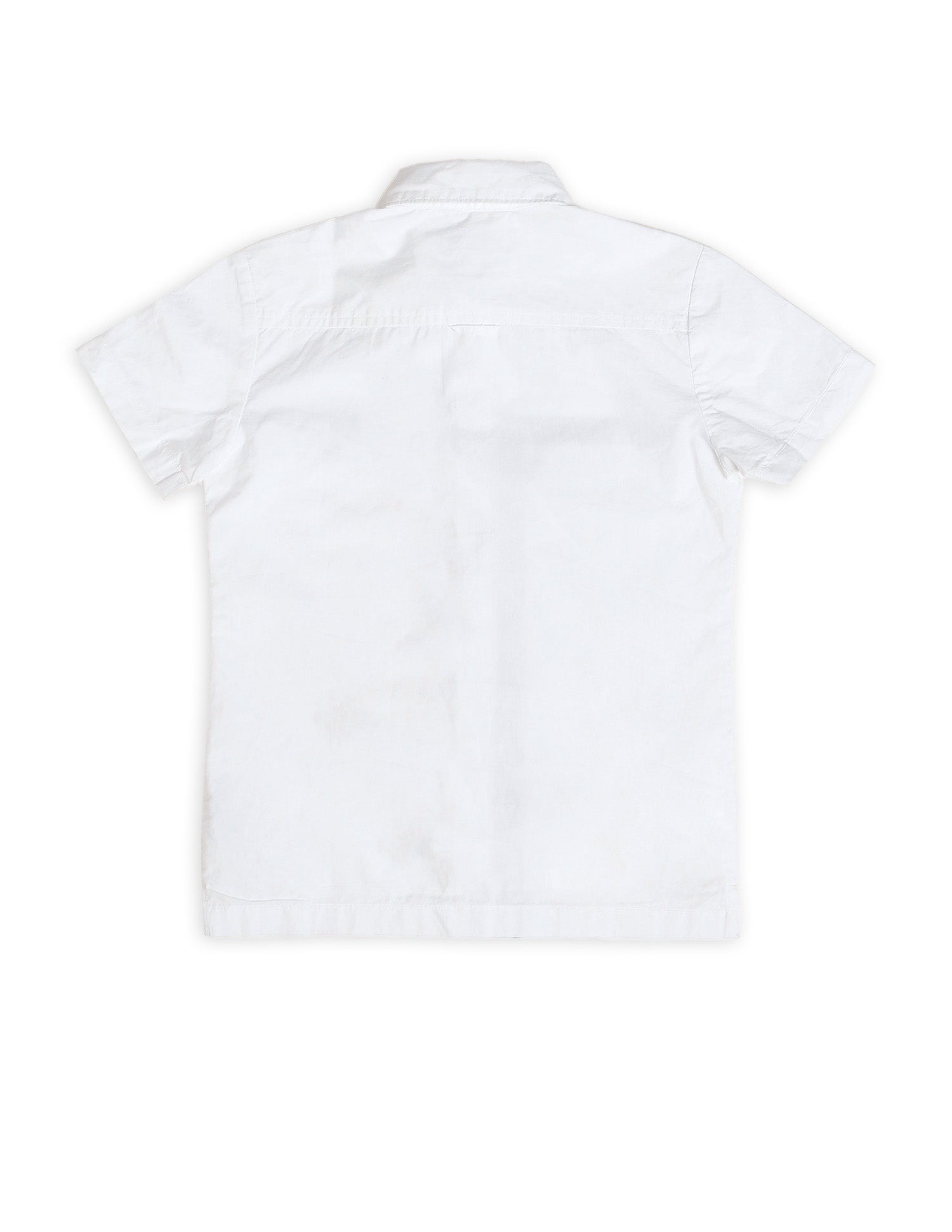 Boys Geometric Printed Regular Fit Shirt White - U.S. POLO ASSN. | Large