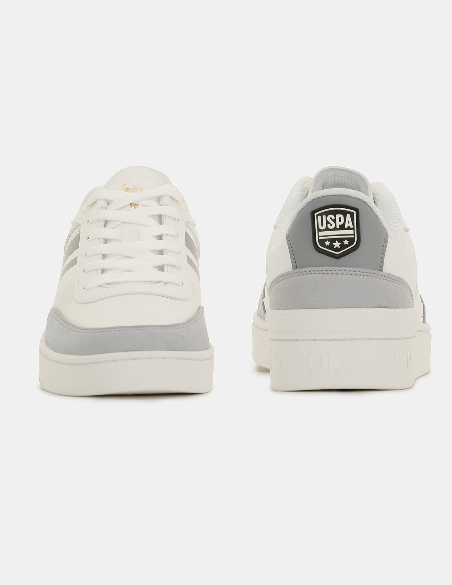 Men Colt Striped Sneakers Off White - U.S. Polo Assn. India | Large