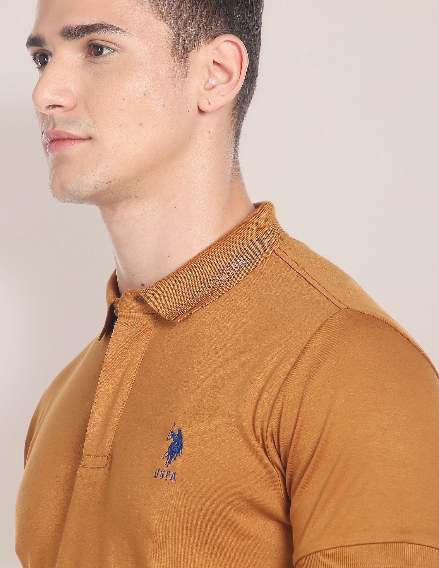 Solid Luxury Polo Shirt Rust - U.S. Polo Assn. India | Large