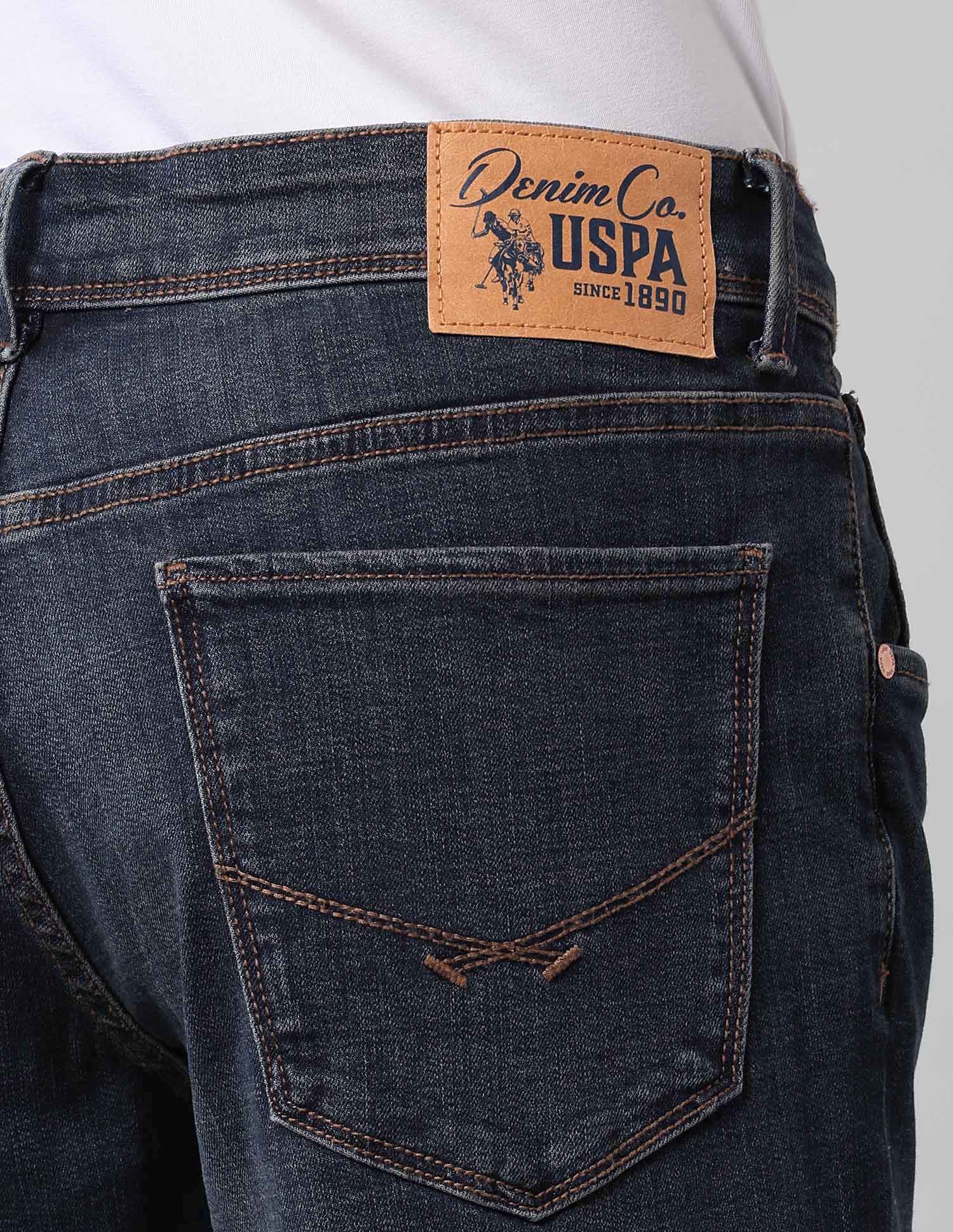 Brandon Slim Tapered Fit Blue Ultra Soft Jeans Blue - U.S. Polo Assn. India | Large