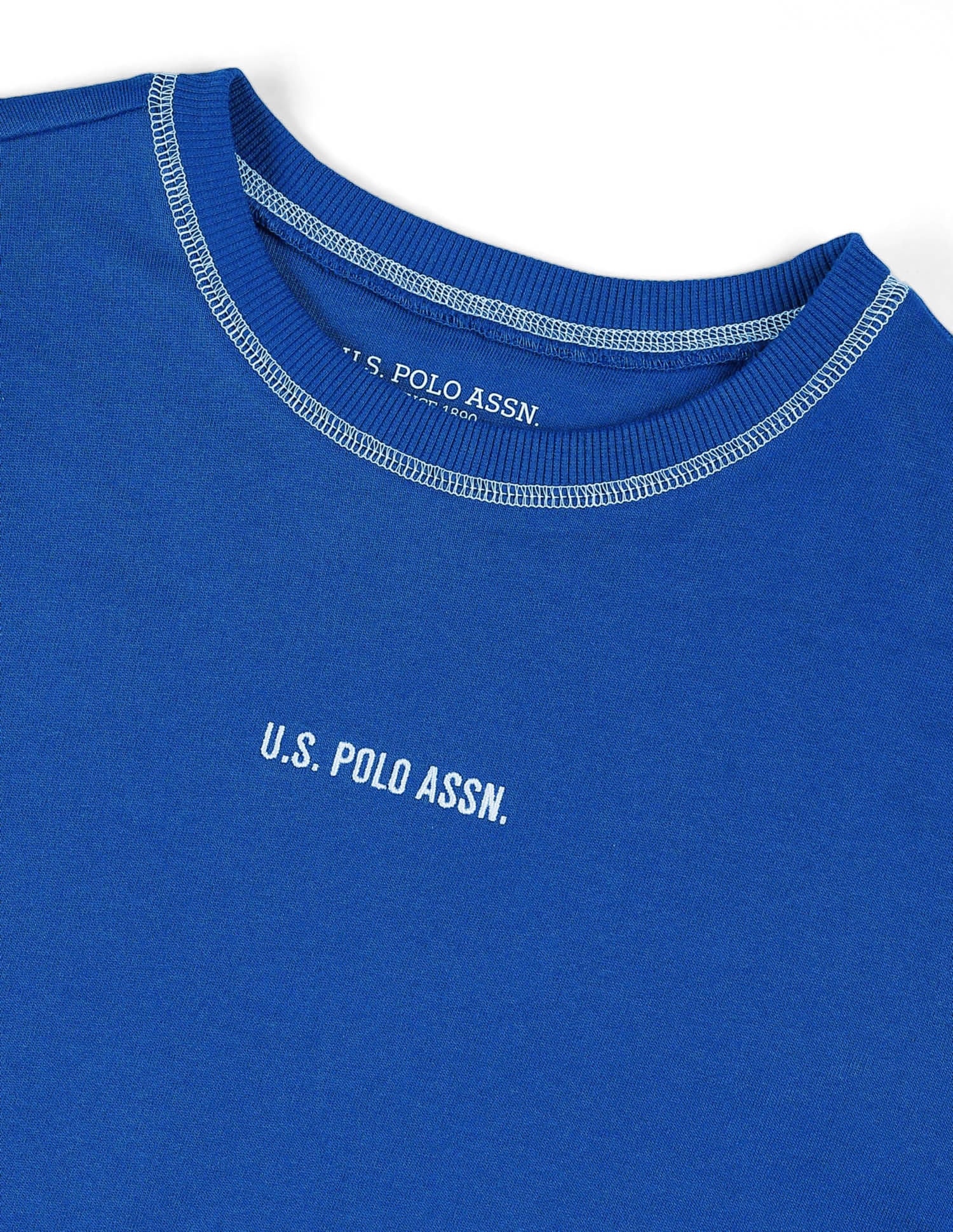 Regular Fit Solid Sweatshirt Bright Blue - U.S. POLO ASSN. | Large