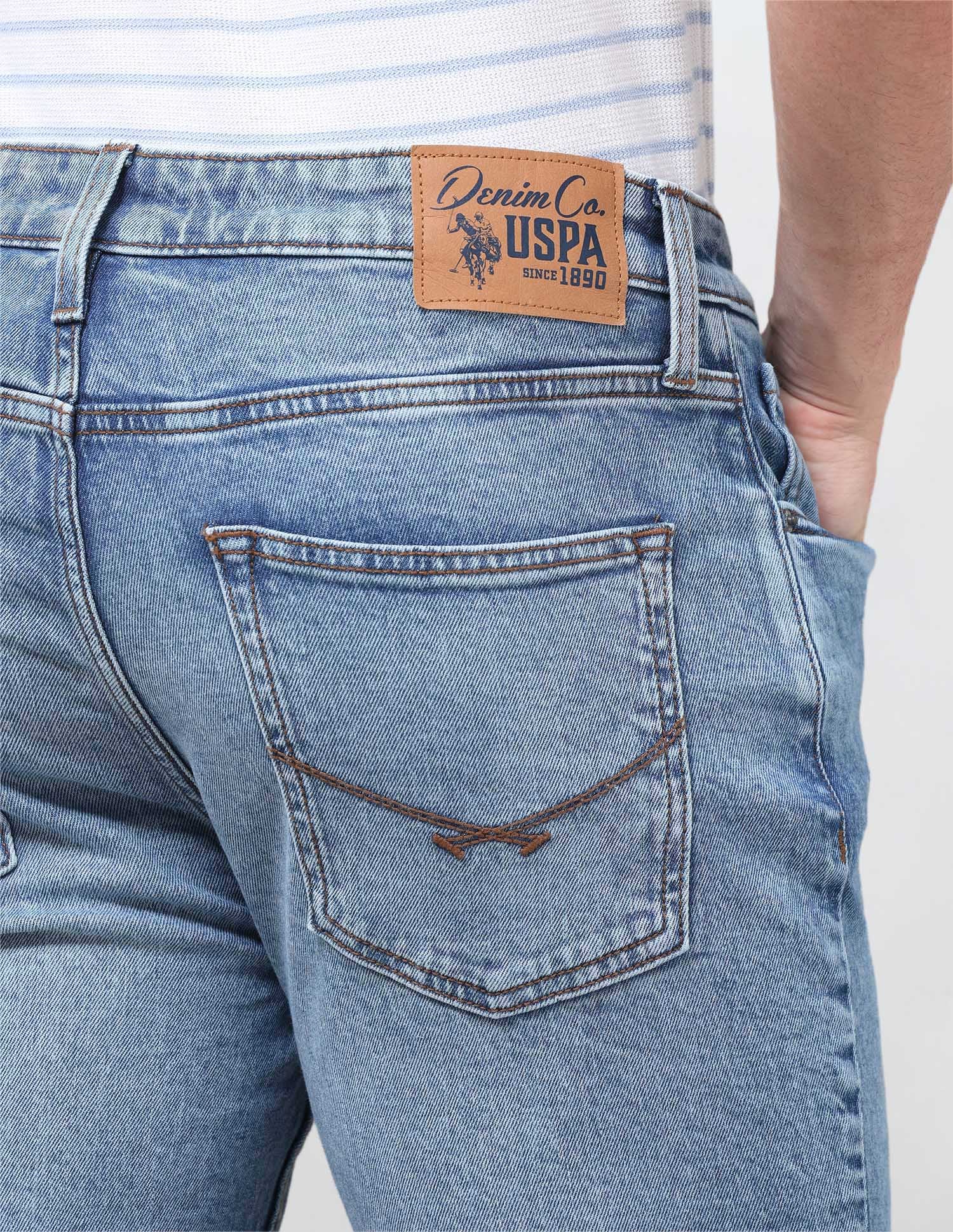 Harold Slim Straight Fit Blue Jeans Indigo - U.S. Polo Assn. India | Large