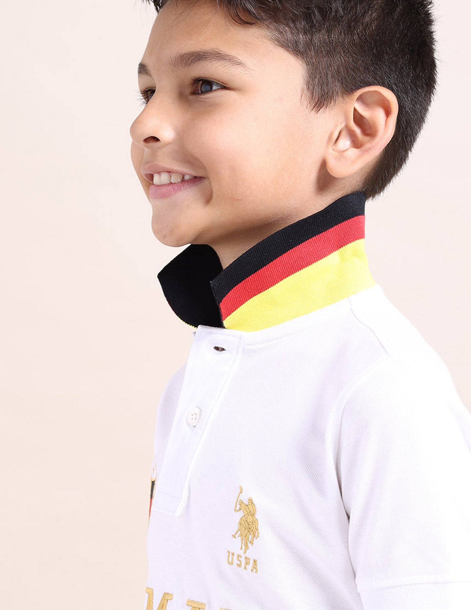 Boys Embroidered Polo Shirt White - U.S. Polo Assn. India | Large