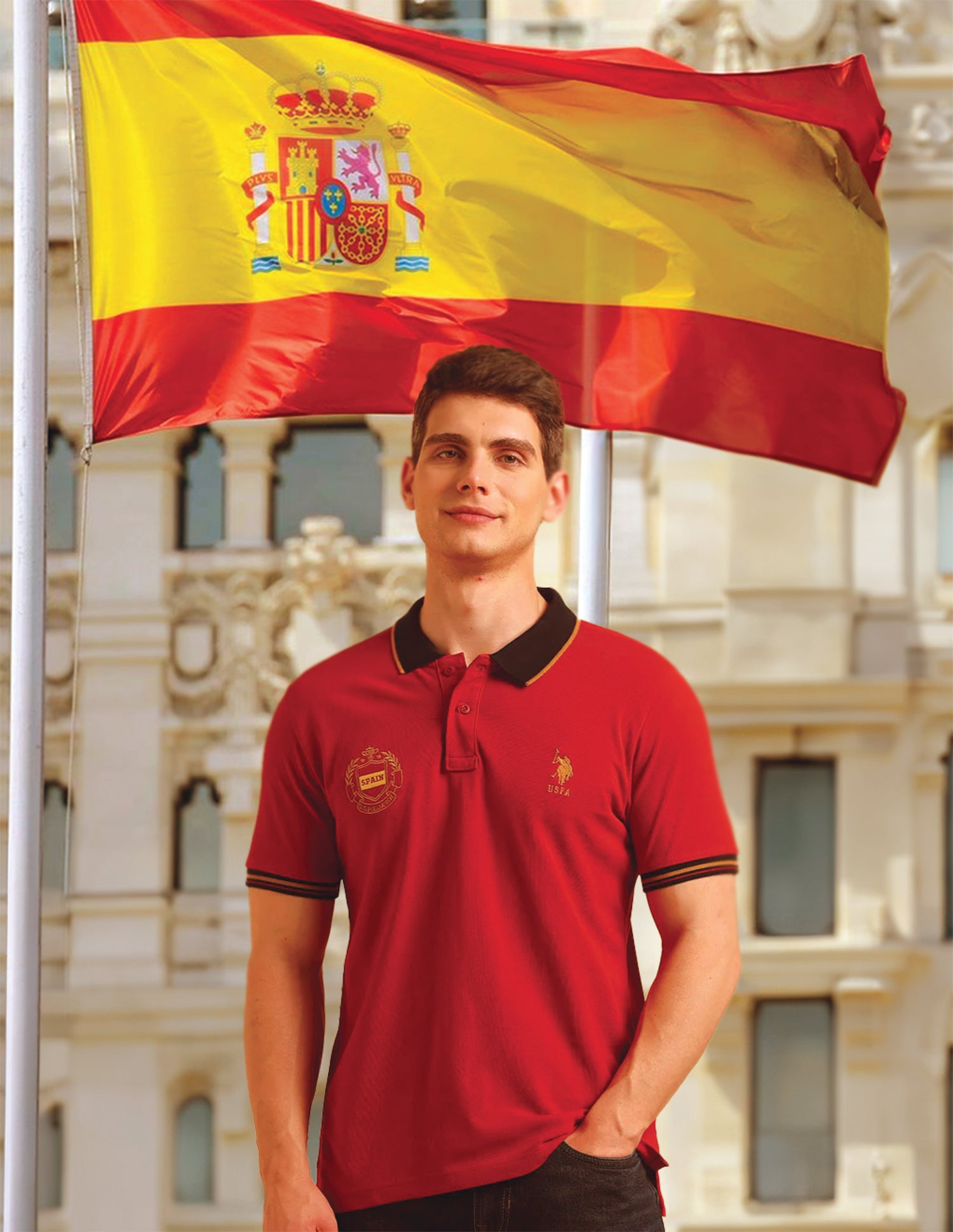 Slim Fit Iconic Number Polo Shirt