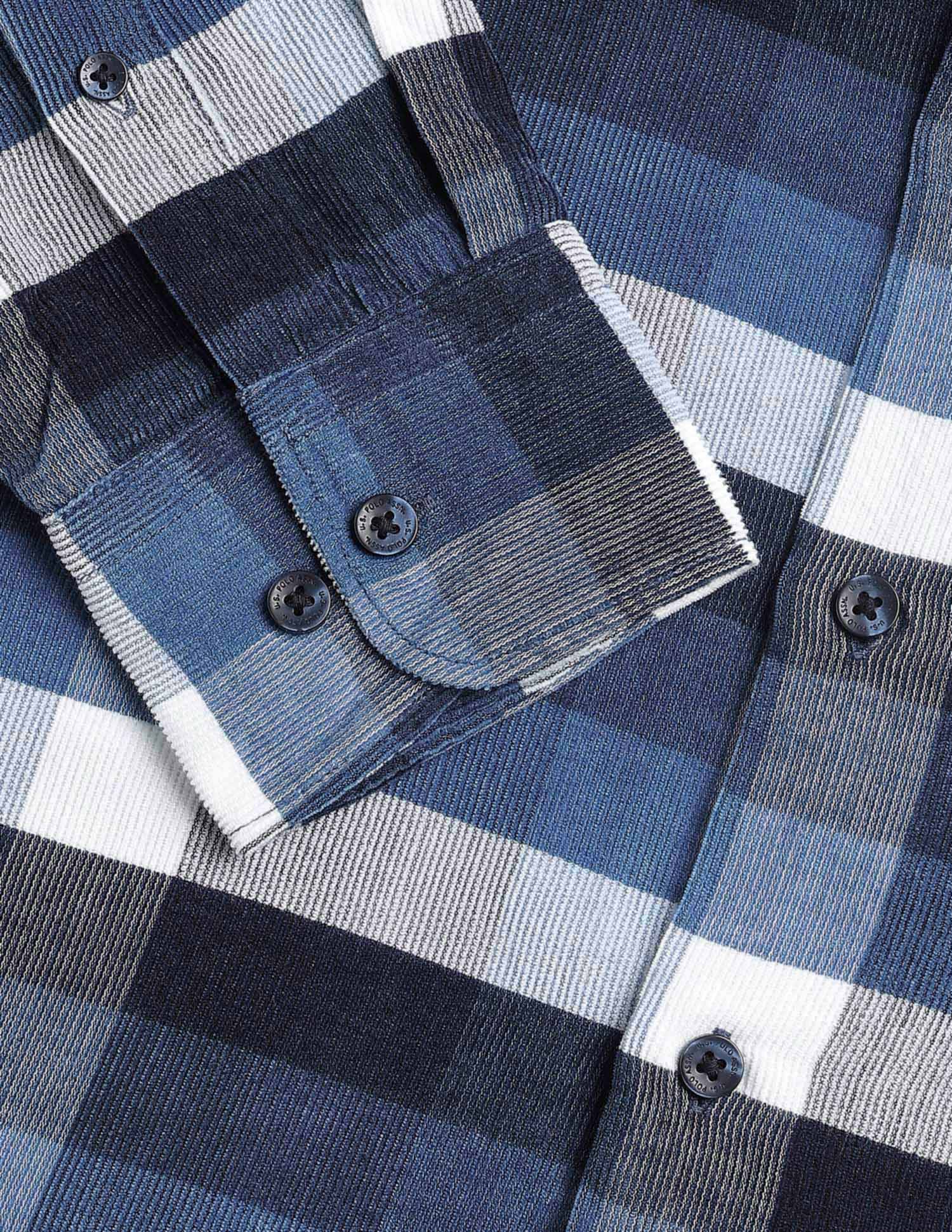 Corduroy Tailored Fit Shirt Navy - U.S. POLO ASSN. | Large