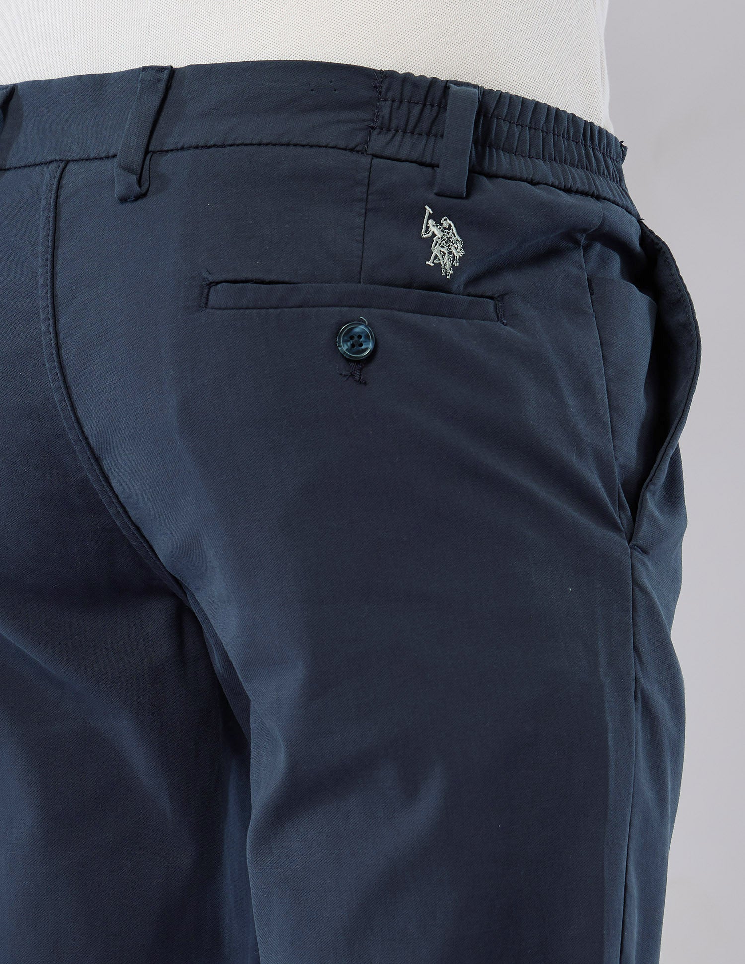 Mid Rise Denver Slim Fit Trousers Navy - U.S. POLO ASSN. | Large