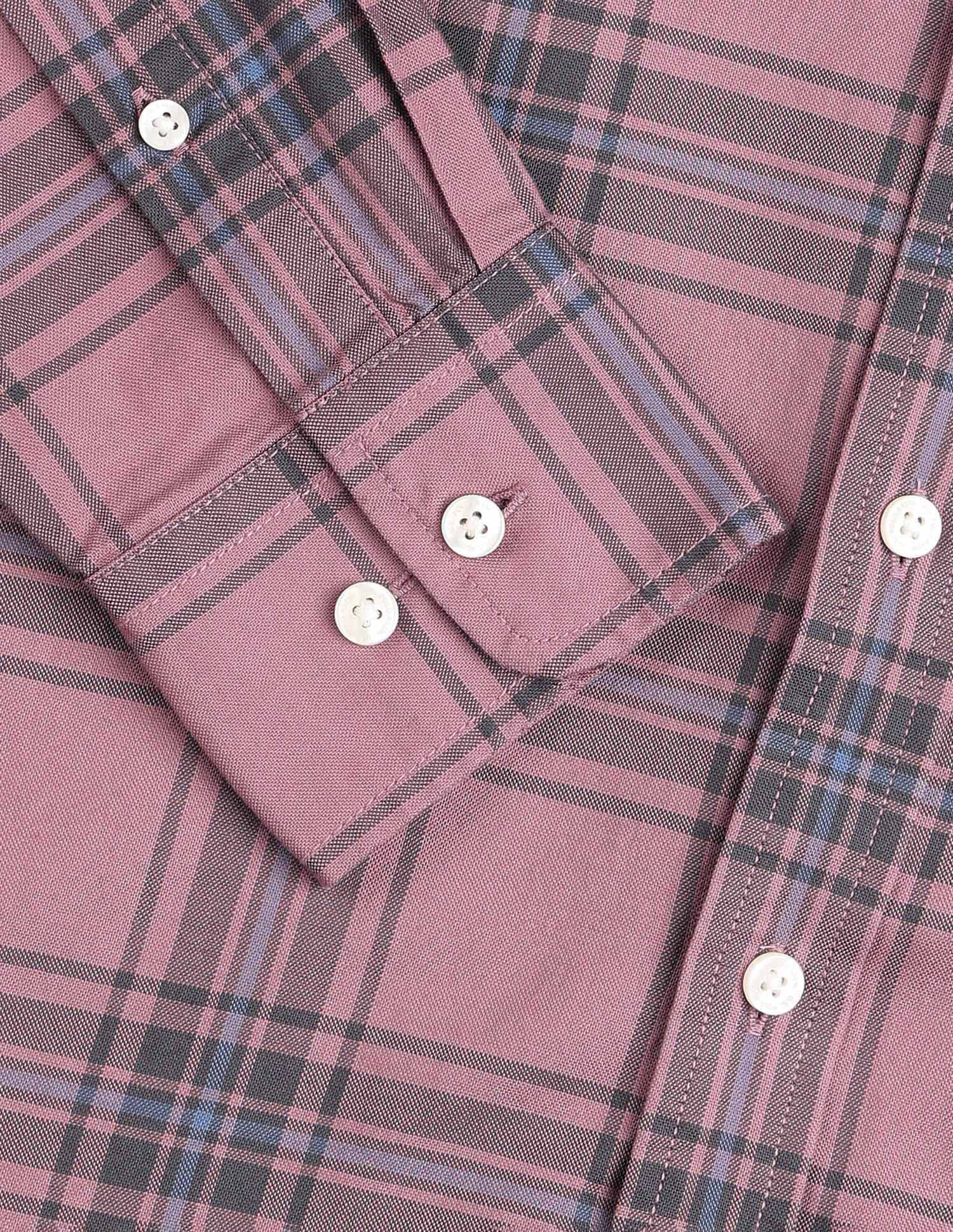 Tartan Checked Pure Cotton Shirt Pink - U.S. Polo Assn. India | Large