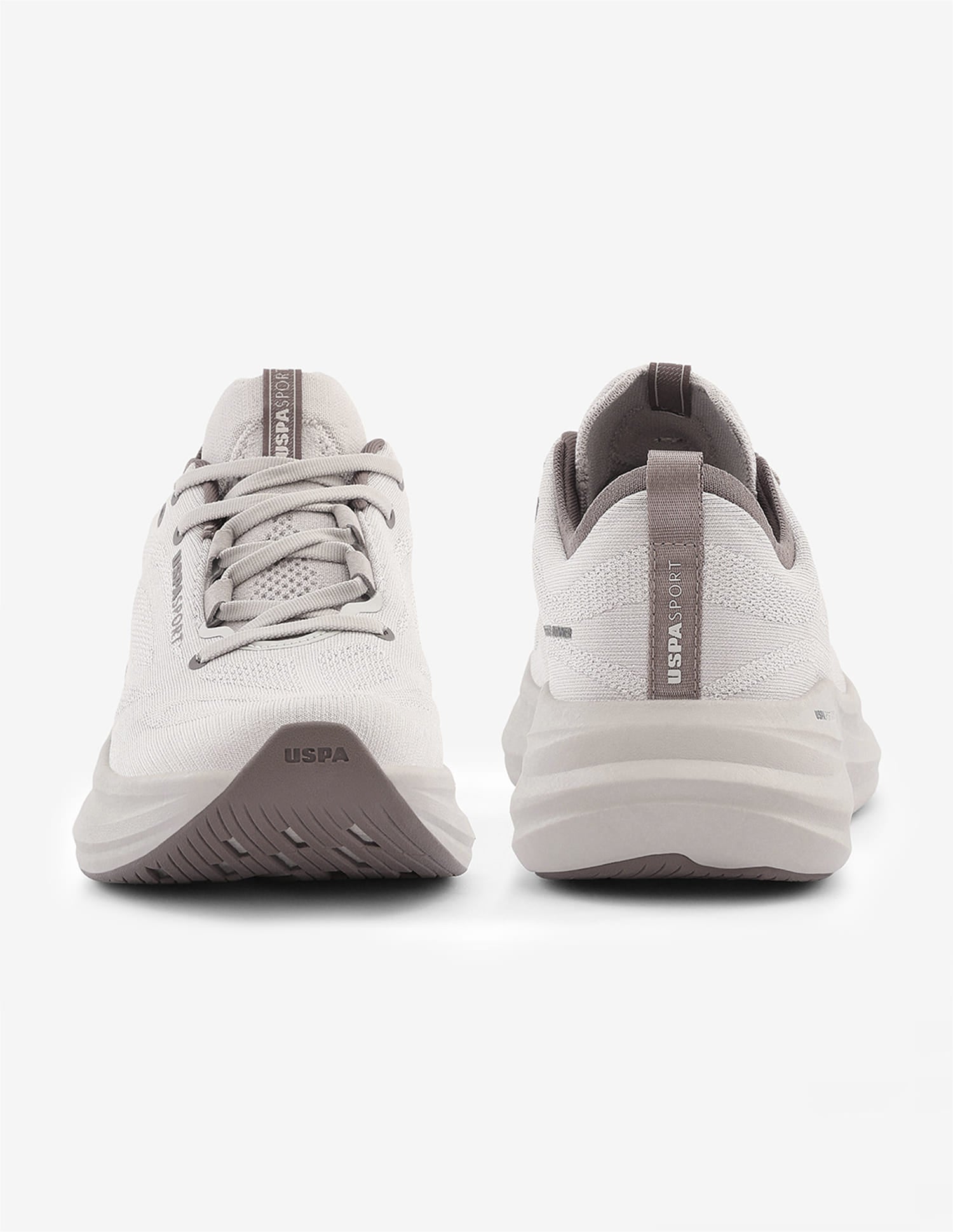 Textured Quarette Runner Shoes Dark Grey - U.S. Polo Assn. India | Large