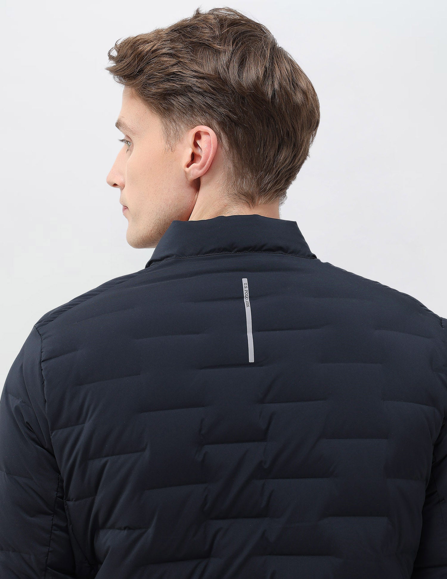 Mock Collar Regular Fit Smartheat Jacket Navy - U.S. POLO ASSN. | Large