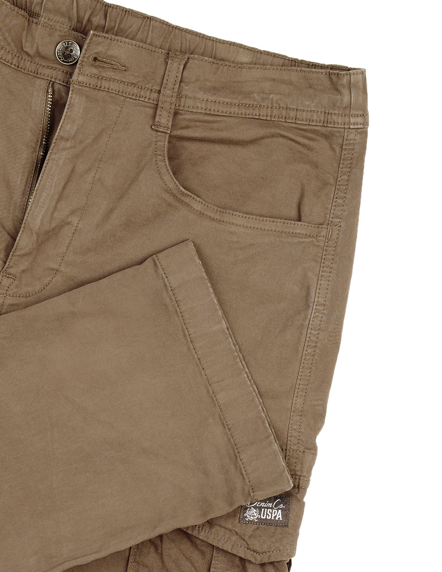 Straight Fit Cargo Trousers Tan - U.S. Polo Assn. India | Large
