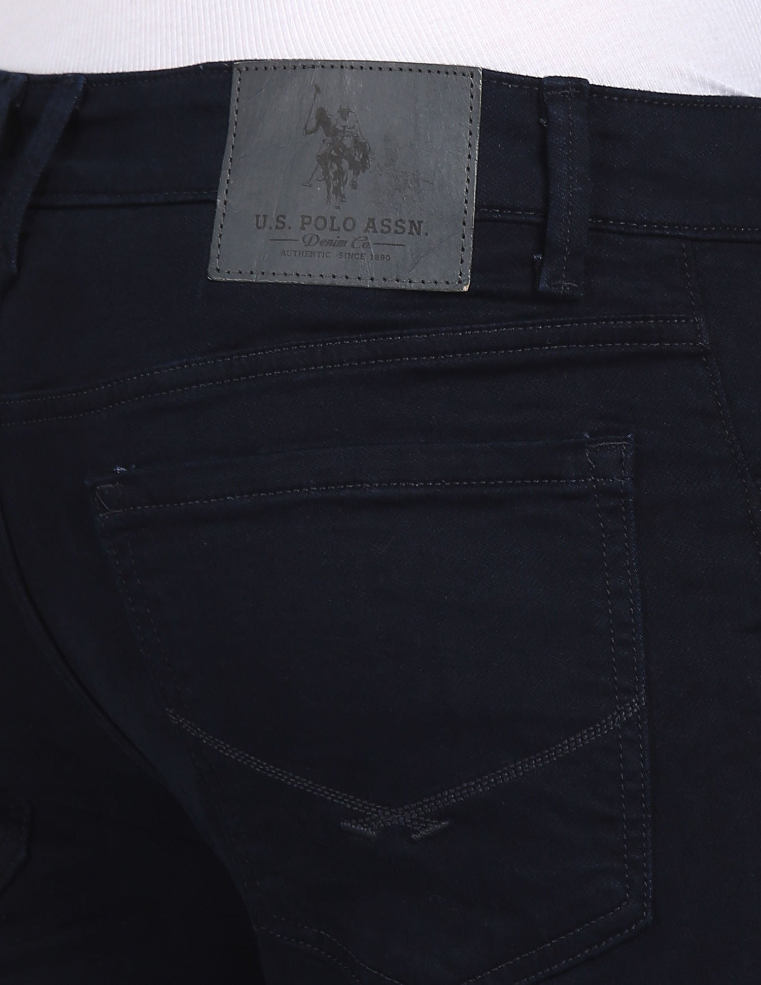 Regallo Skinny Fit Dark Wash Jeans Blue - U.S. Polo Assn. India | Large