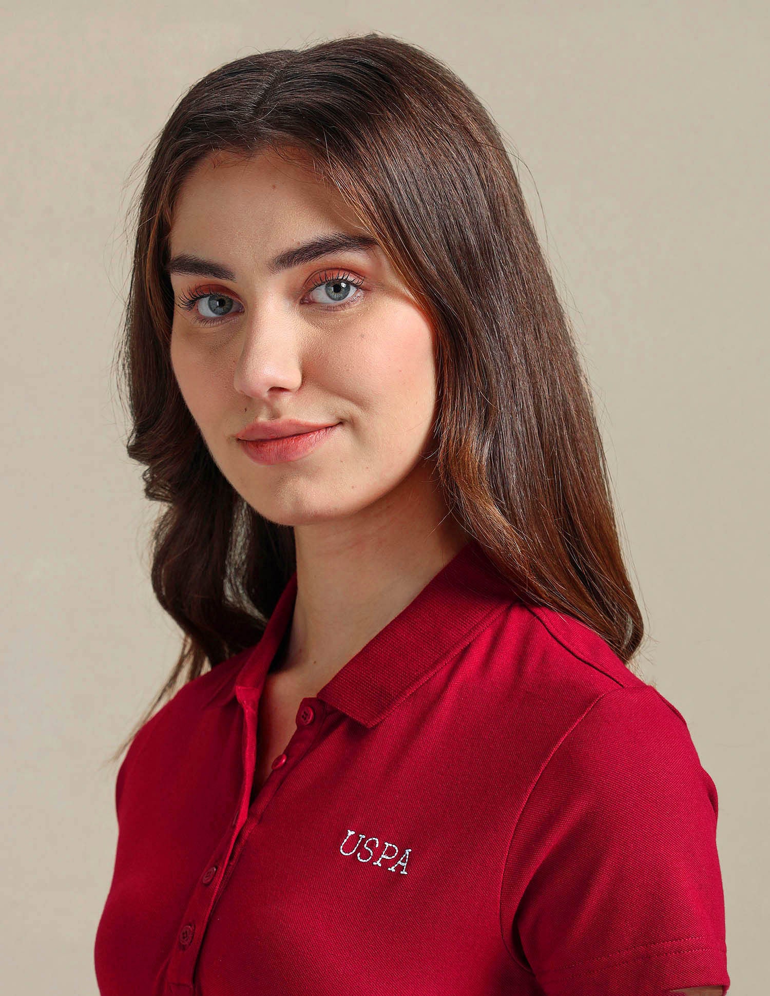 Rice Stitch Logo Polo Shirt Maroon - U.S. POLO ASSN. | Large