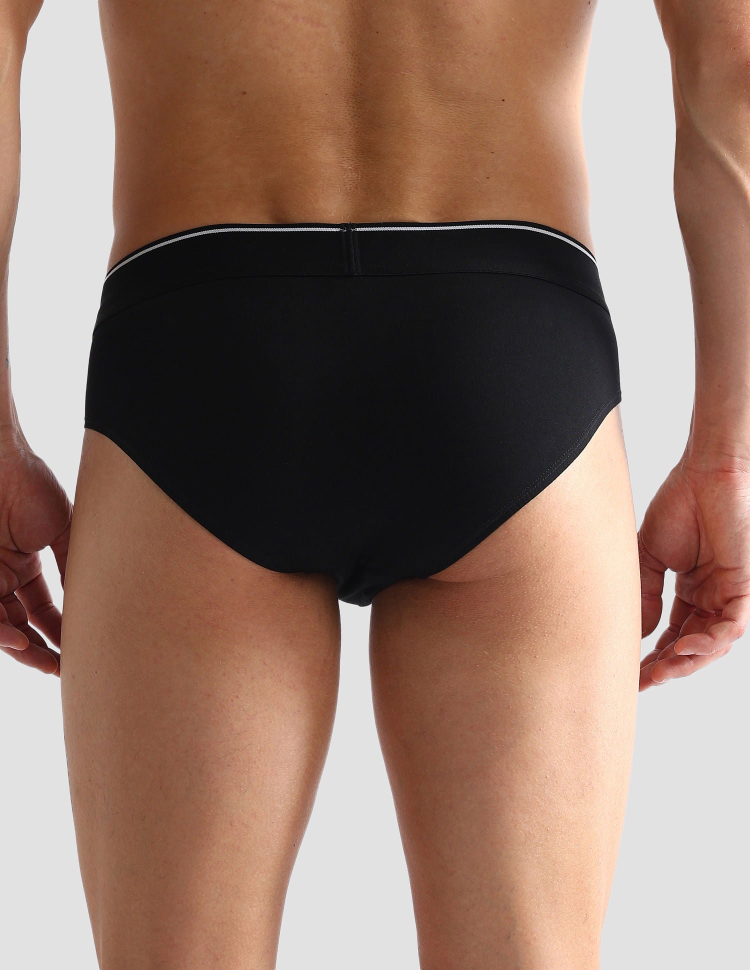 Pure Cotton Antibacterial OEB08 Briefs - Pack Of 2 Black - U.S. POLO ASSN. | Large