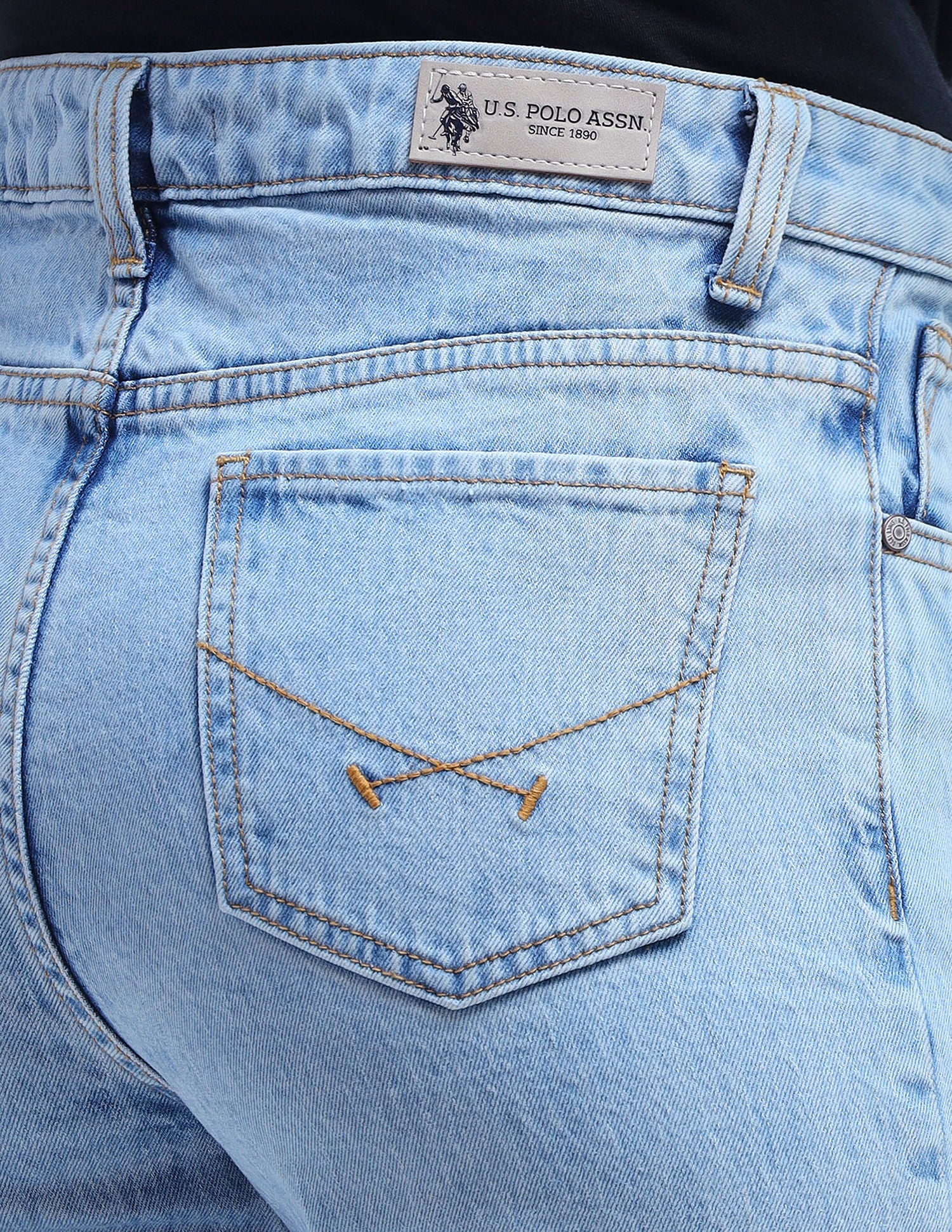 Regular Bootcut Blue Jeans Light Blue - U.S. Polo Assn. India | Large