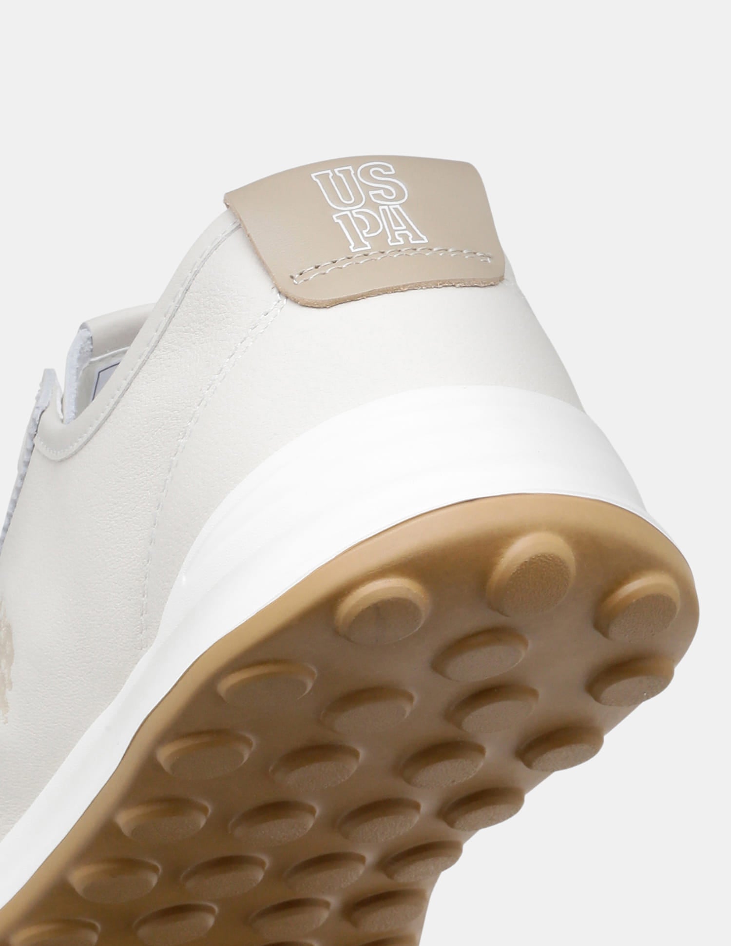Round Toe Lace Ups Bram Sneakers Beige - U.S. Polo Assn. India | Large