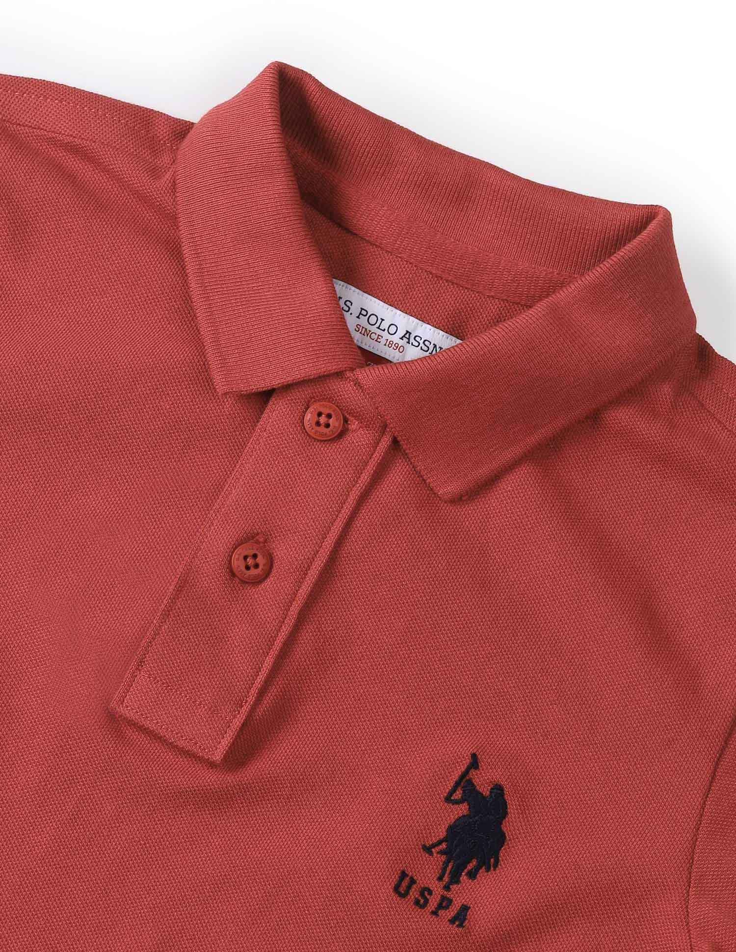 UKTSH1776 RUST Boys T-Shirt Rust - U.S. POLO ASSN. | Large