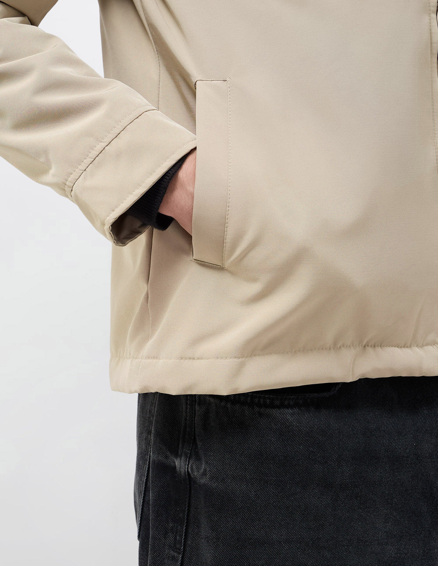 Solid Regular Fit Jacket Beige - U.S. POLO ASSN. | Large