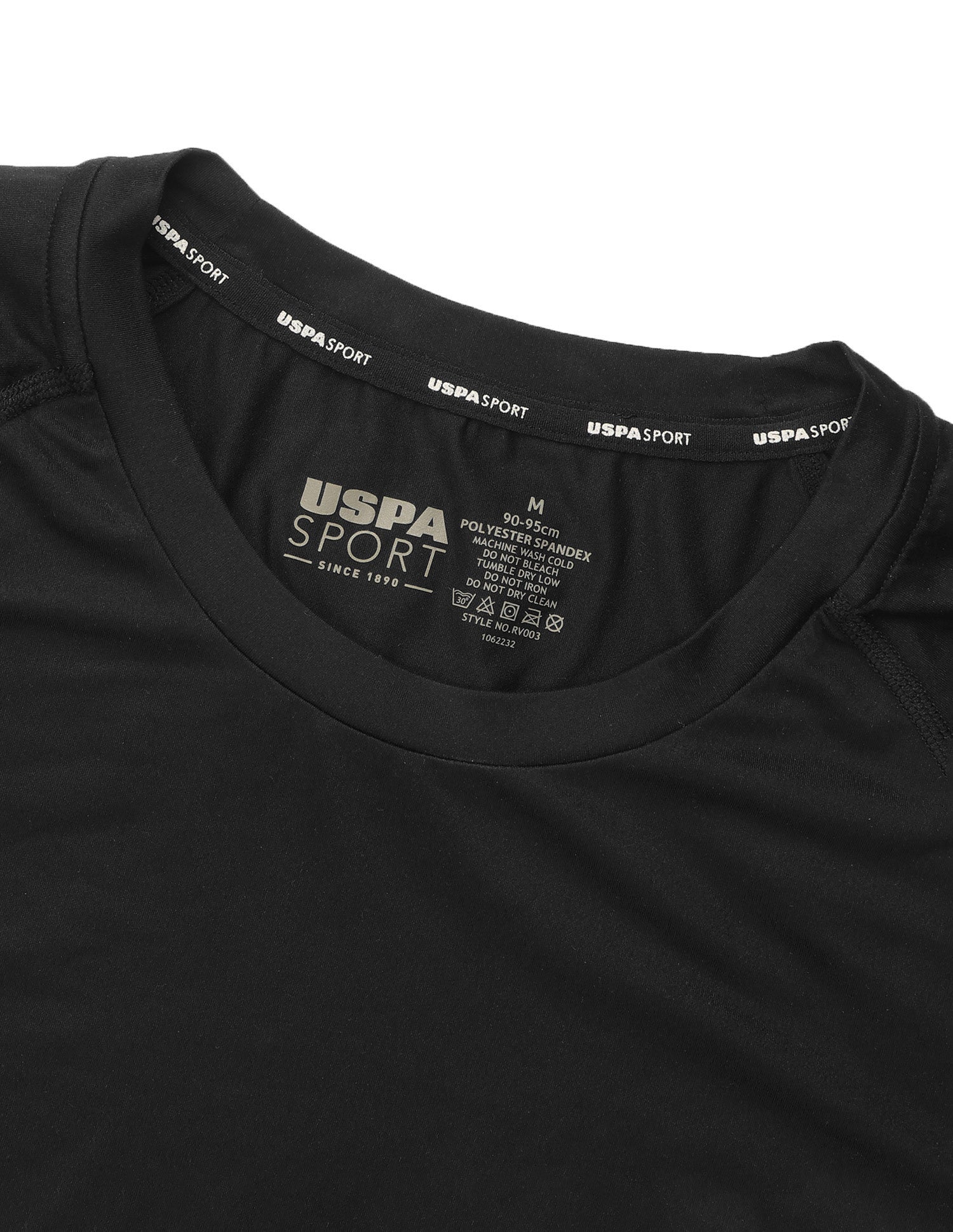 Essential Sports RV003 Compression T-Shirt Black - U.S. Polo Assn. India | Large