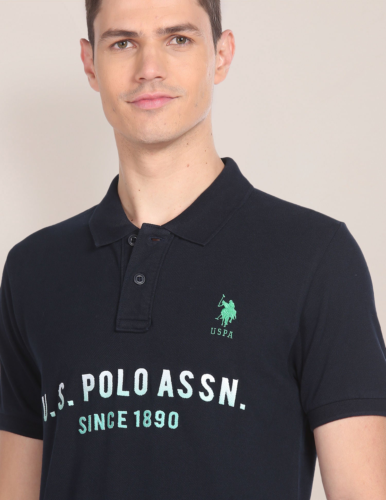 Brand Embroidered Cotton Polo Shirt – U.S. Polo Assn. India