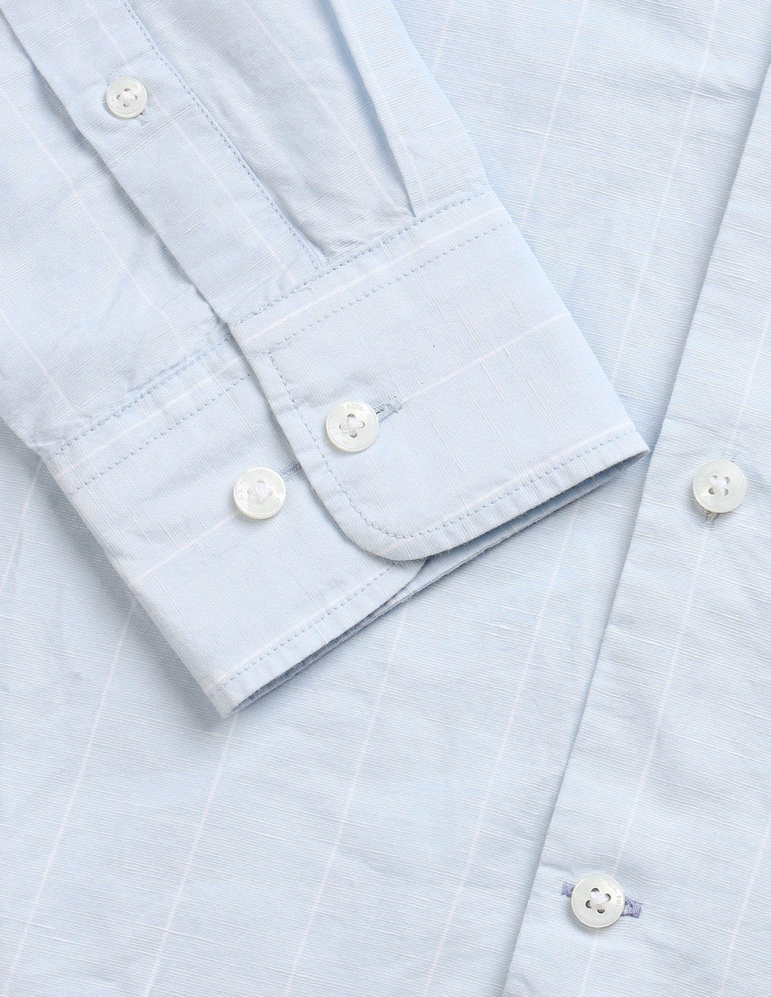 Vertical Striped Regular Fit Shirt Blue - U.S. Polo Assn. India | Large
