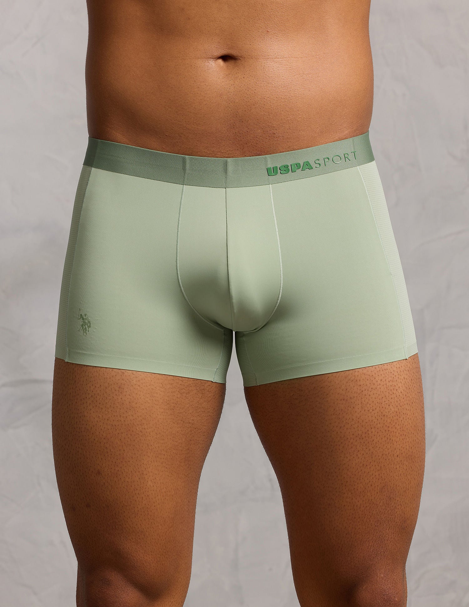 Micro Fibre Seamless High Stretch Trunk Pastel Green - U.S. POLO ASSN. | Large