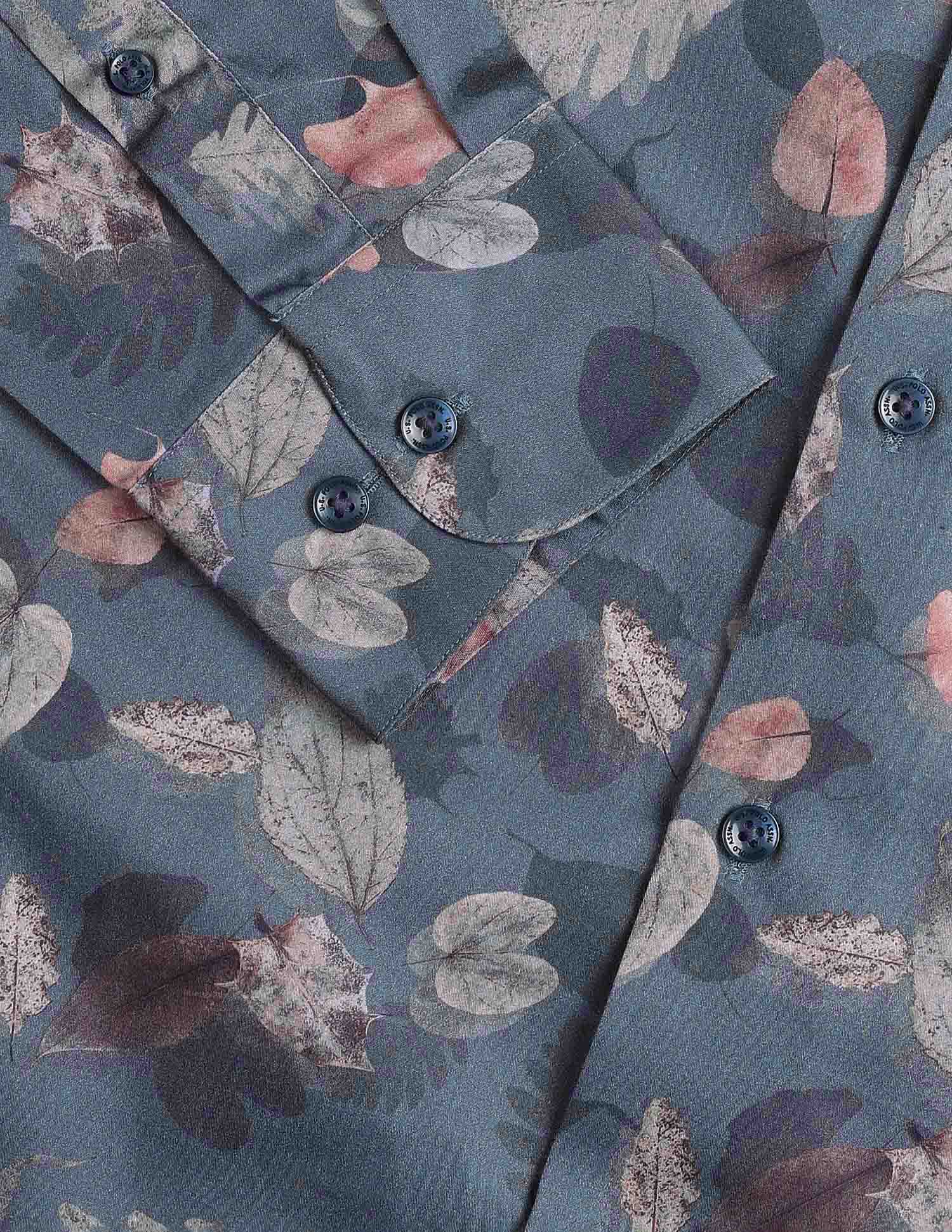 Pure Cotton Tropical Printed Shirt Blue - U.S. POLO ASSN. | Large