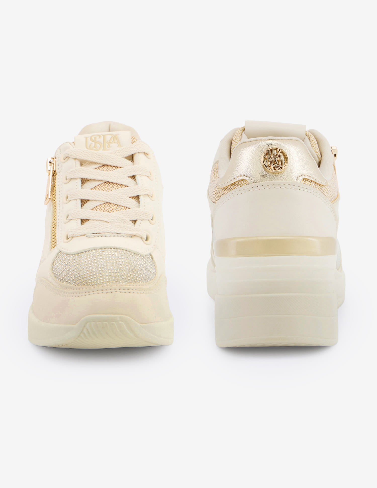 Liora 2.0 Light Weight Glitter Sneakers Gold - U.S. Polo Assn. India | Large