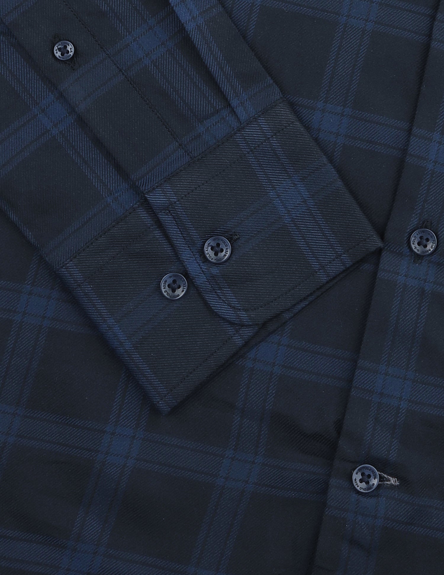 Tailored Fit Grid Tattersall Checked Shirt Navy - U.S. Polo Assn. India | Large