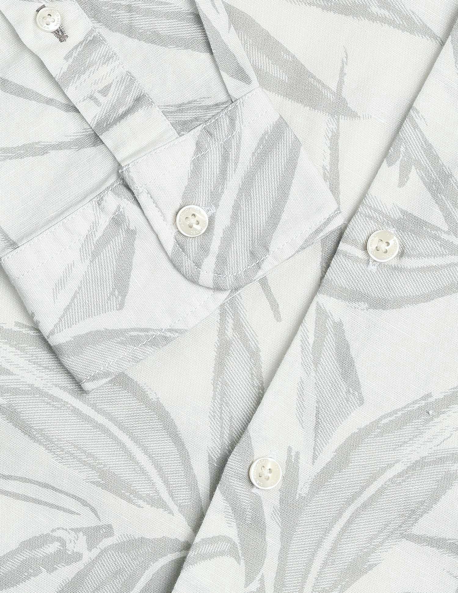 Tropical Printed Regular Fit Shirt Grey - U.S. Polo Assn. India | Large