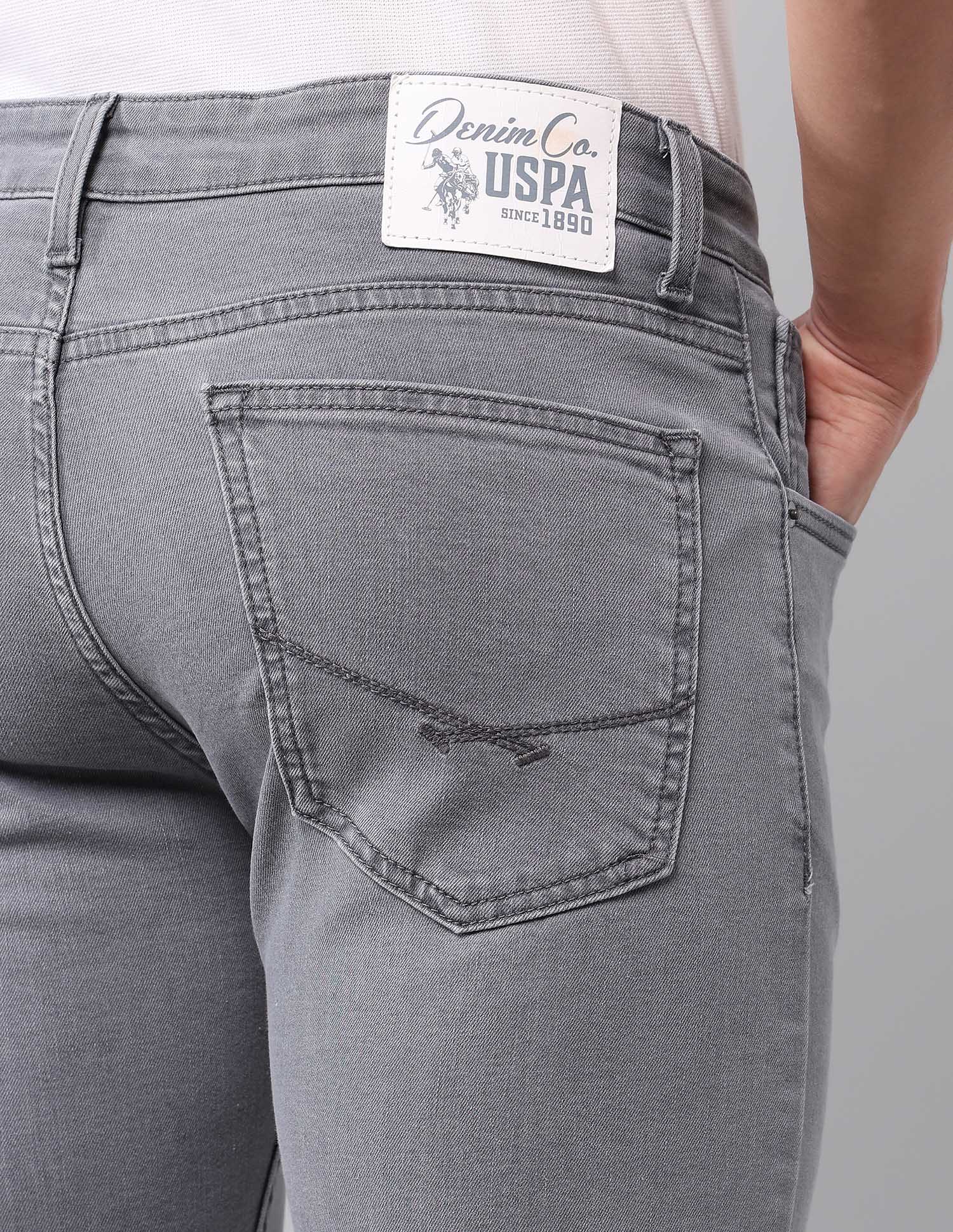 Regallo Skinny Fit Grey Jeans Grey - U.S. Polo Assn. India | Large