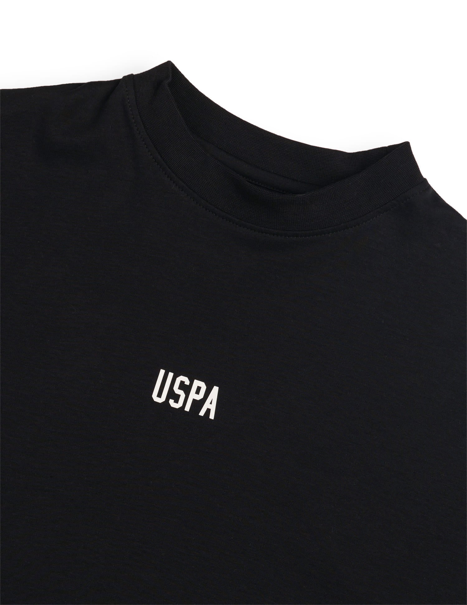 Brand Printed Relaxed T-Shirt Black - U.S. Polo Assn. India | Large