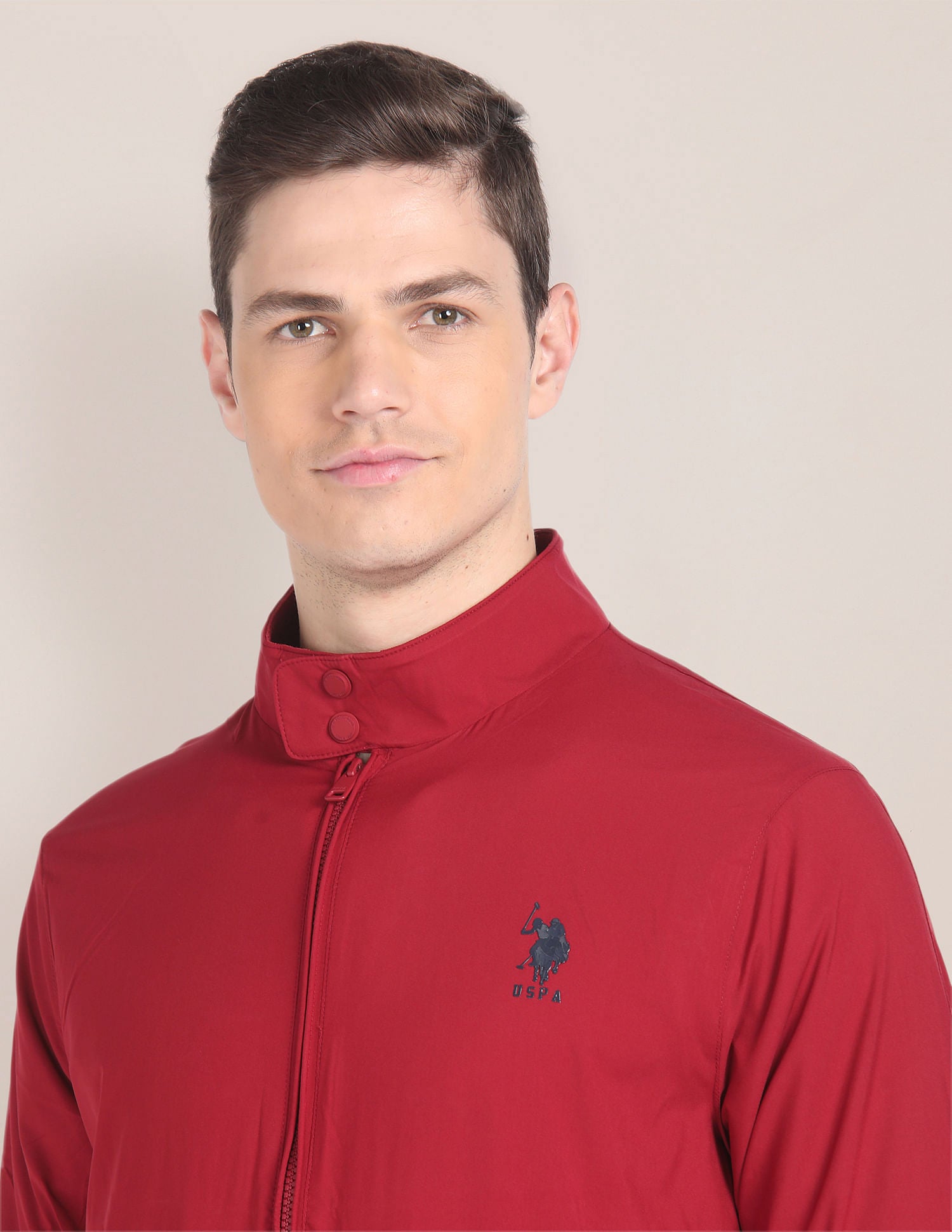 Packable Windcheater Jacket Maroon - U.S. Polo Assn. India | Large