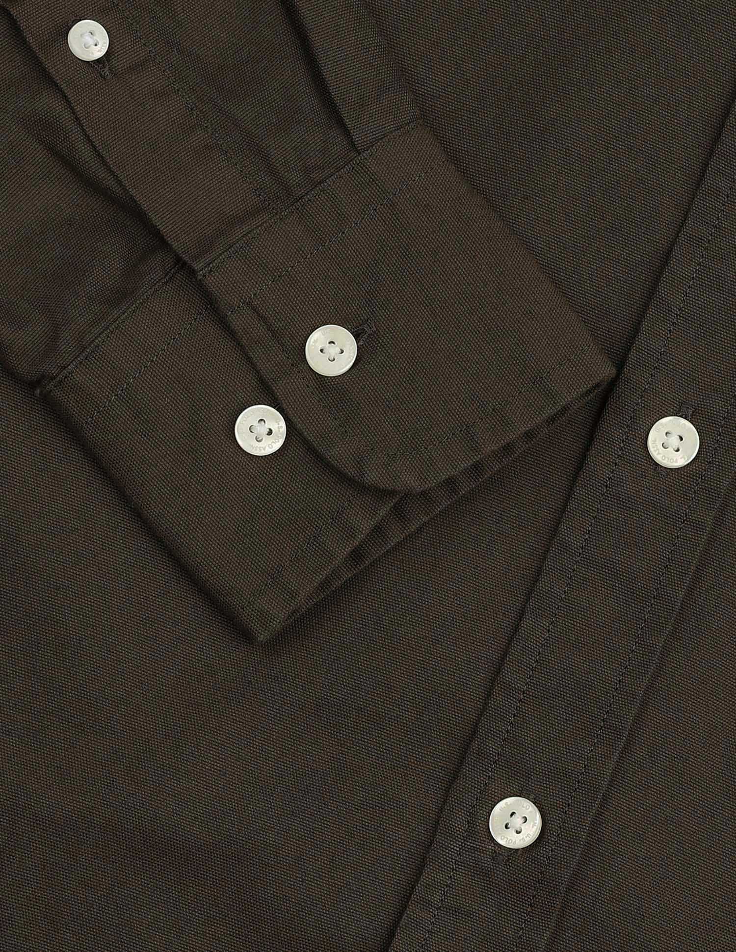 Tailored Fit Pure Cotton Shirt Light Olive - U.S. Polo Assn. India | Large