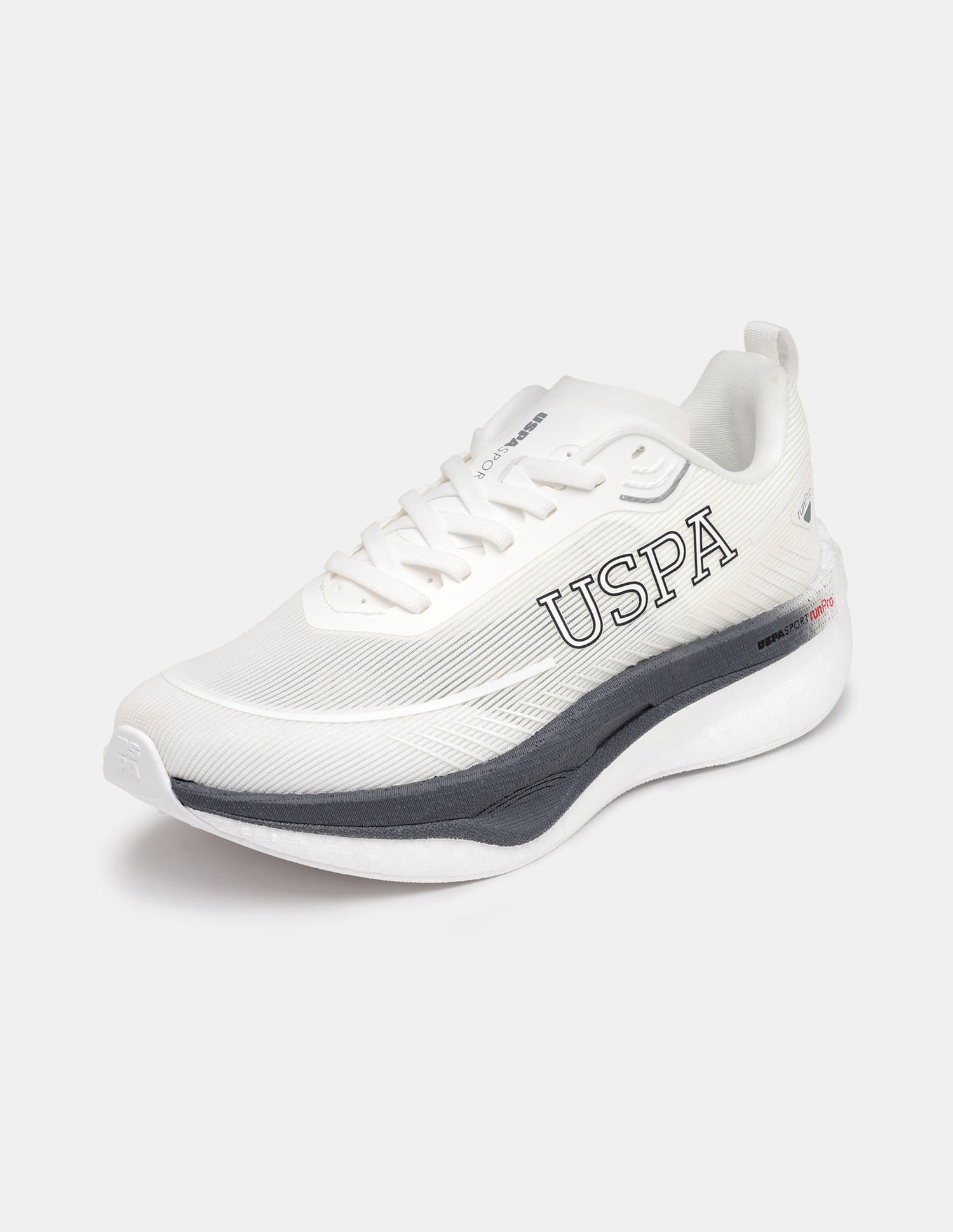 Men Otto USPA Sport Runpro Running Shoes Off White - U.S. Polo Assn. India | Large