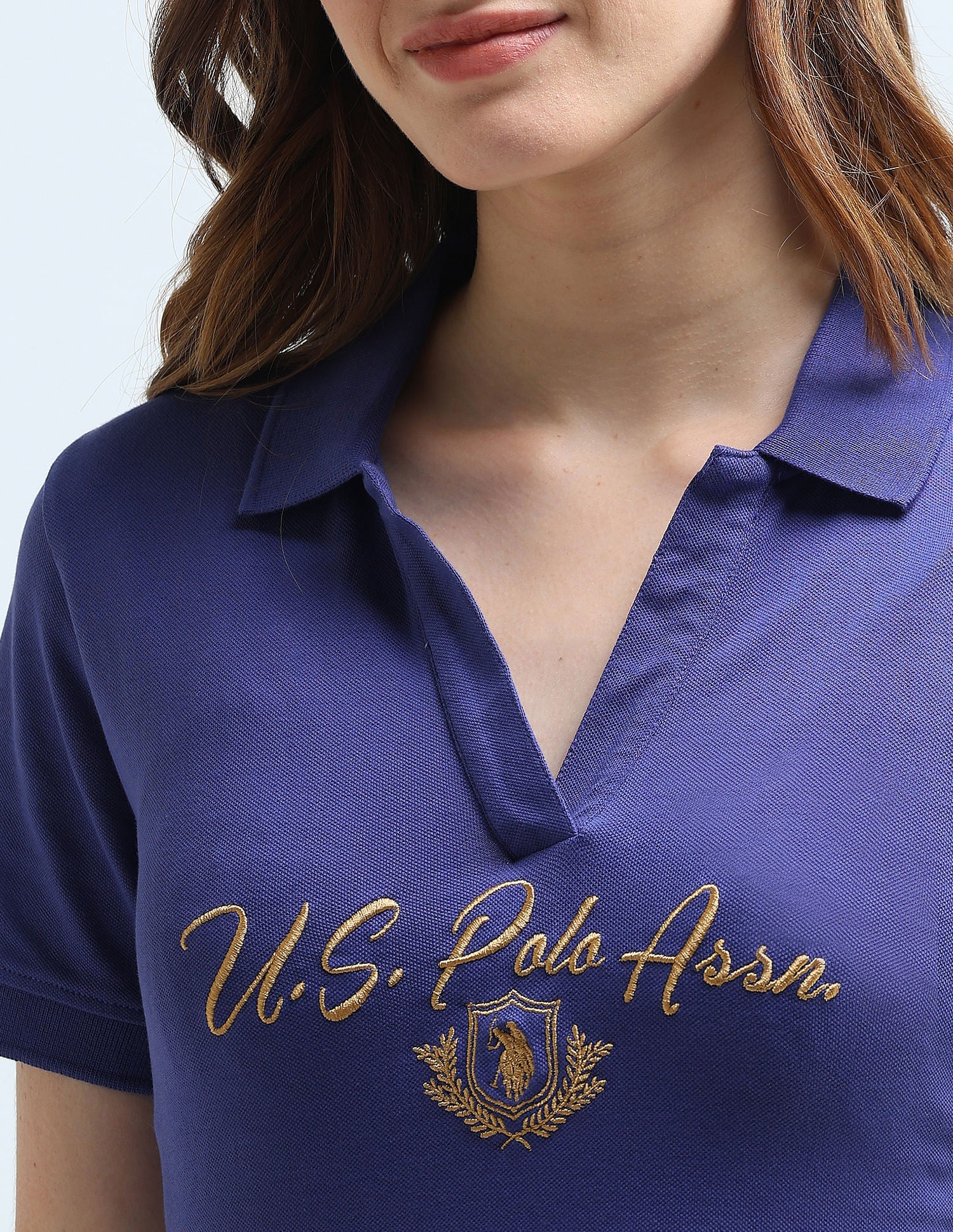 Brand Embroidered Regular Polo Shirt Blue - U.S. Polo Assn. India | Large