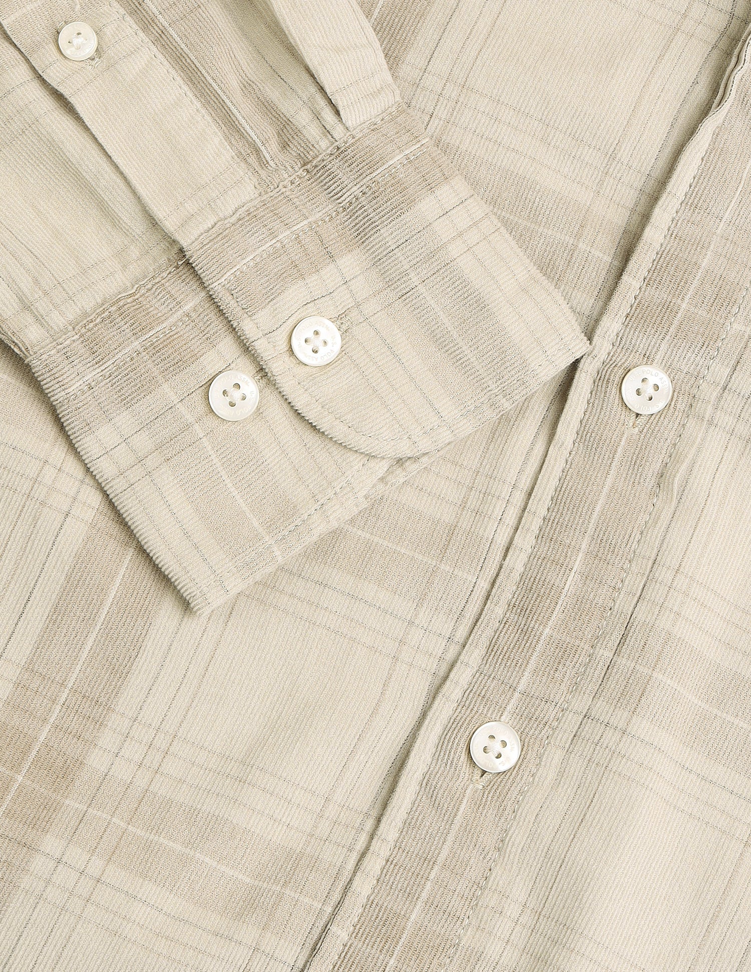Corduroy Grid Tattersall Checked Shirt Khaki - U.S. POLO ASSN. | Large