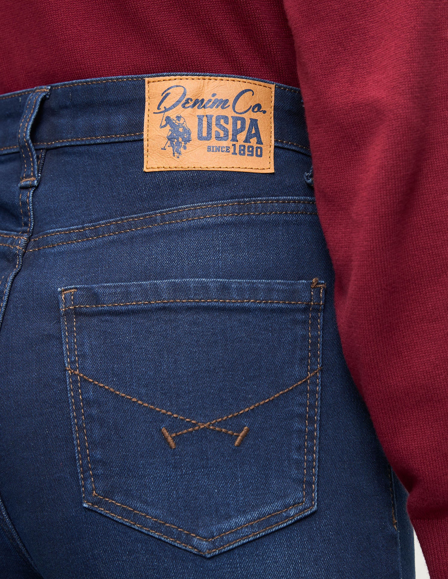 Straight Fit Blue Jeans Dark Blue - U.S. Polo Assn. India | Large