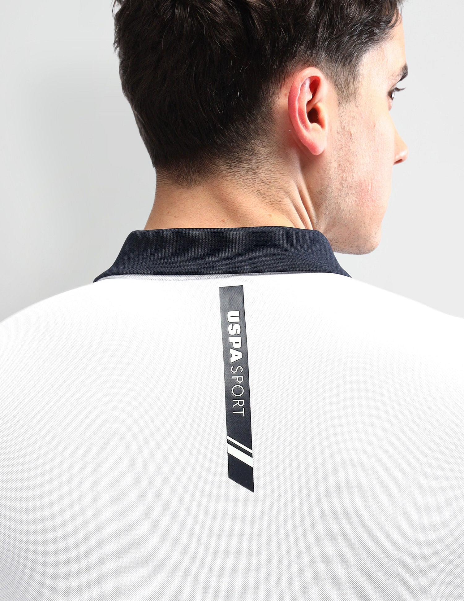 Slim Fit Colourblocked Polo Shirt White - U.S. Polo Assn. India | Large